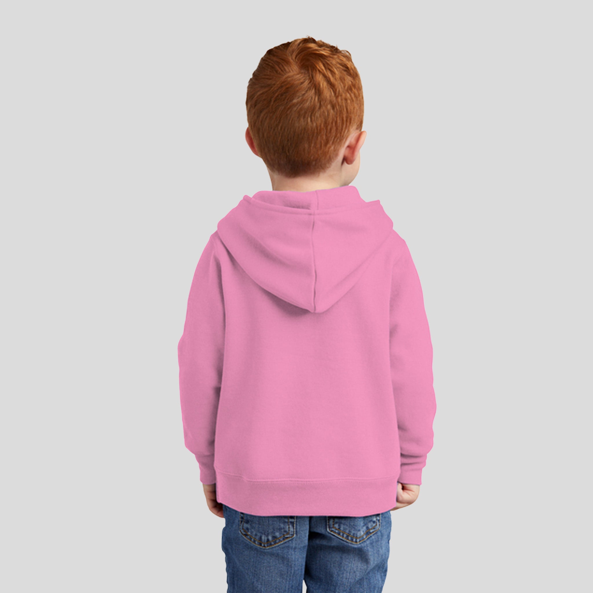 Toddler Core Fleece Pullover Hooded Sweatshirt | Candy Pink