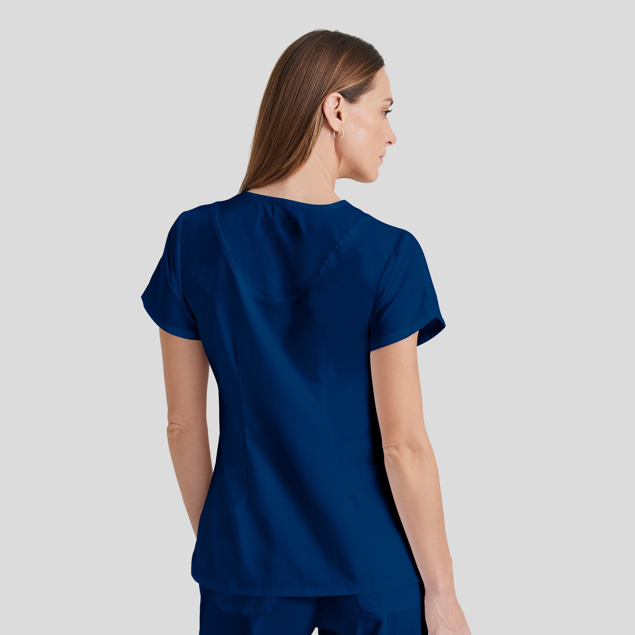 Cora 4-Pocket Scrub Top | Indigo