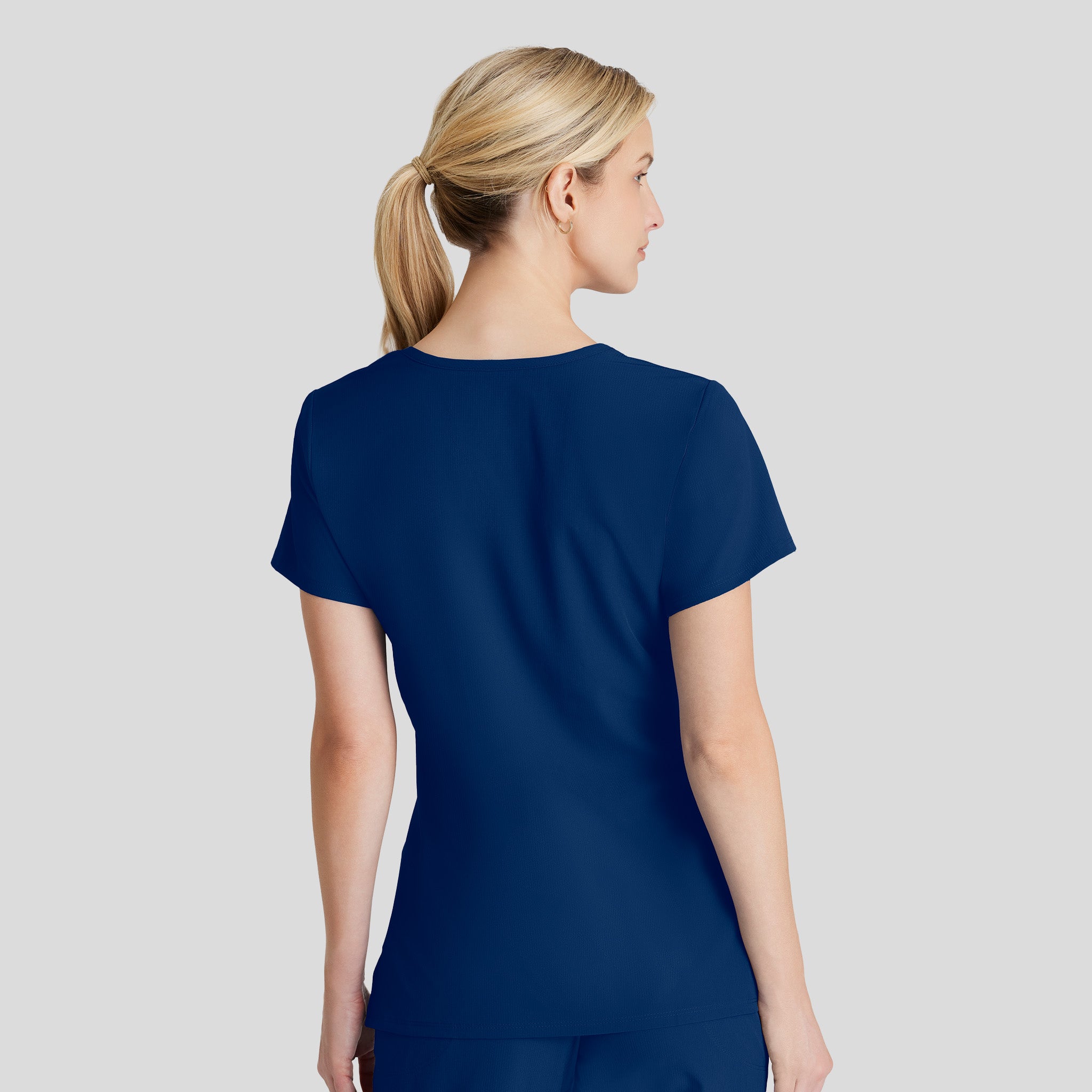 Reliance 3-Pocket Crossover V-Neck Scrub Top | Navy
