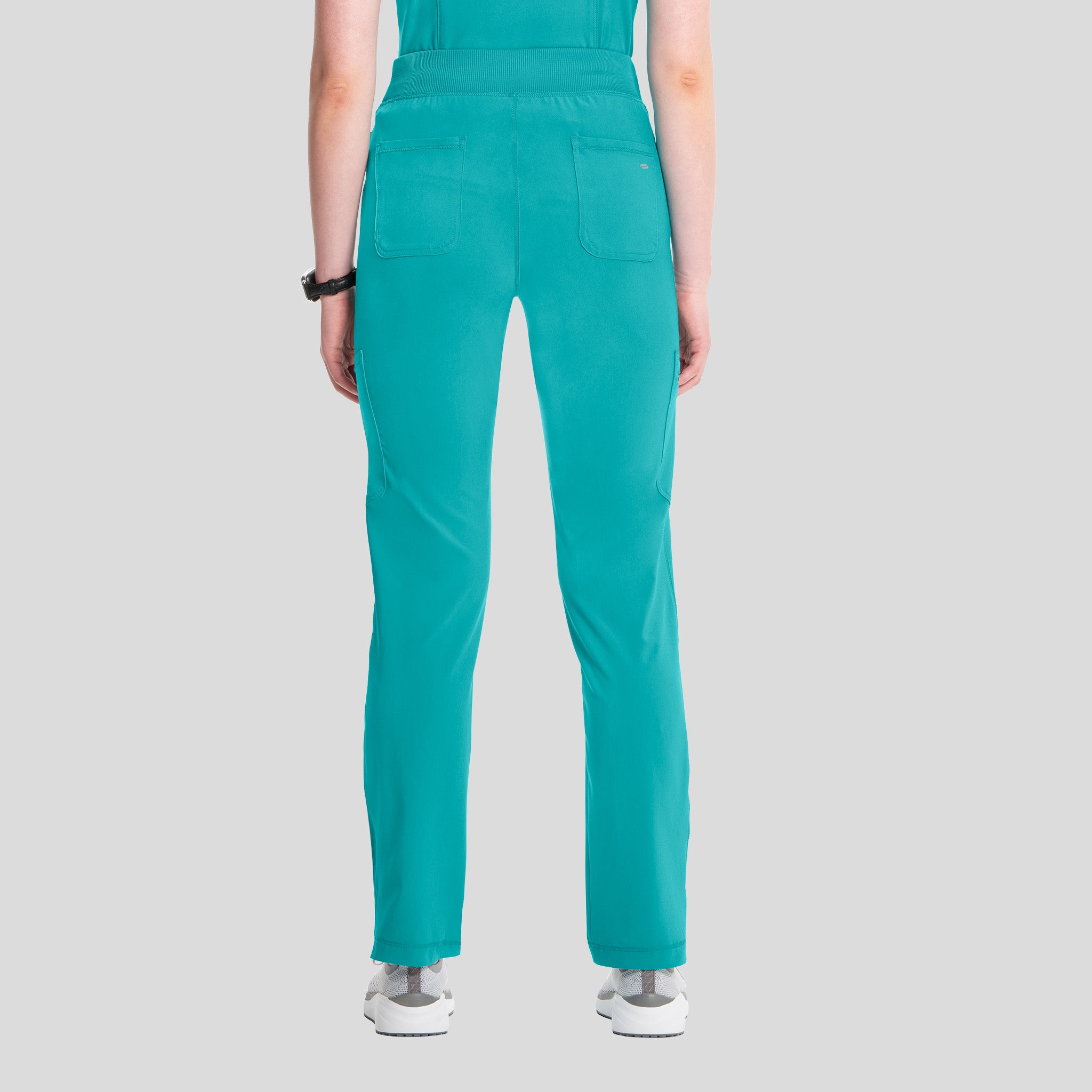 Inifnity Mid Rise Tapered Leg Pull-On Scrub Pant | Teal