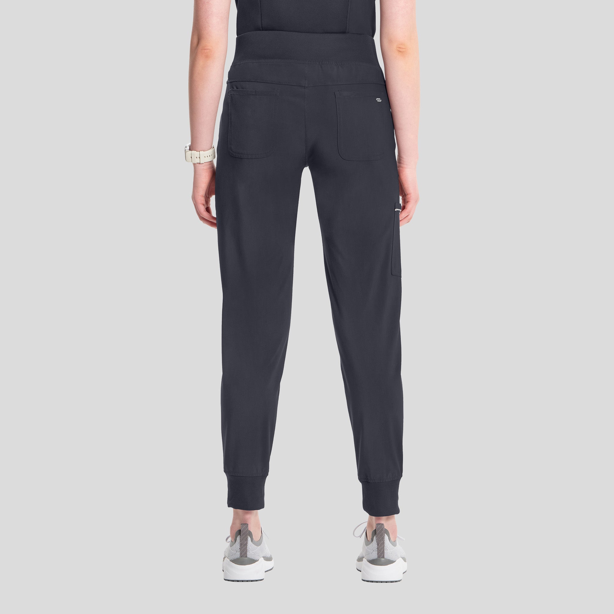 Infinity Elastic Waistband Jogger Scrub Pant | Pewter