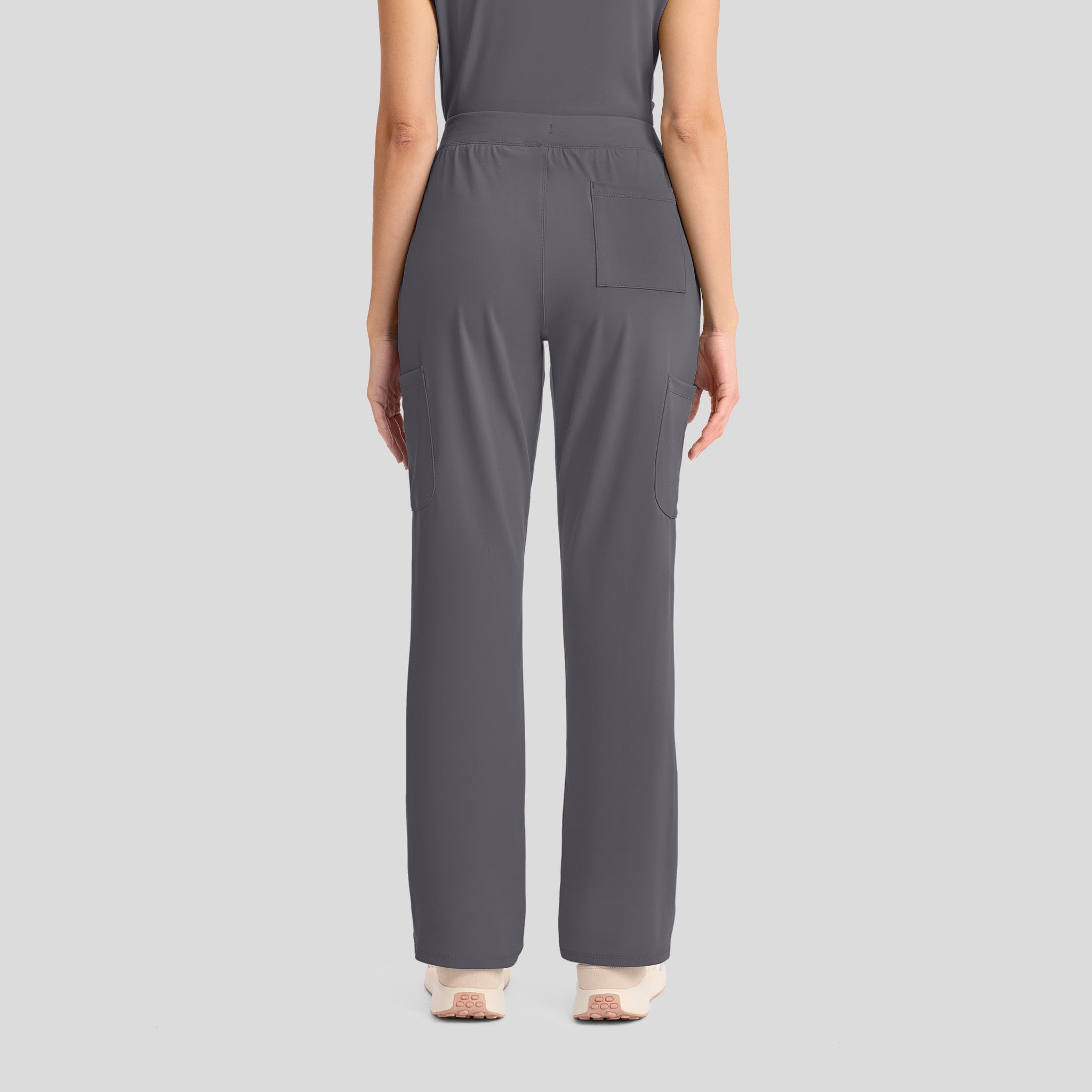 Achieve Pull-On Straight Leg Scrub Pant | Pewter