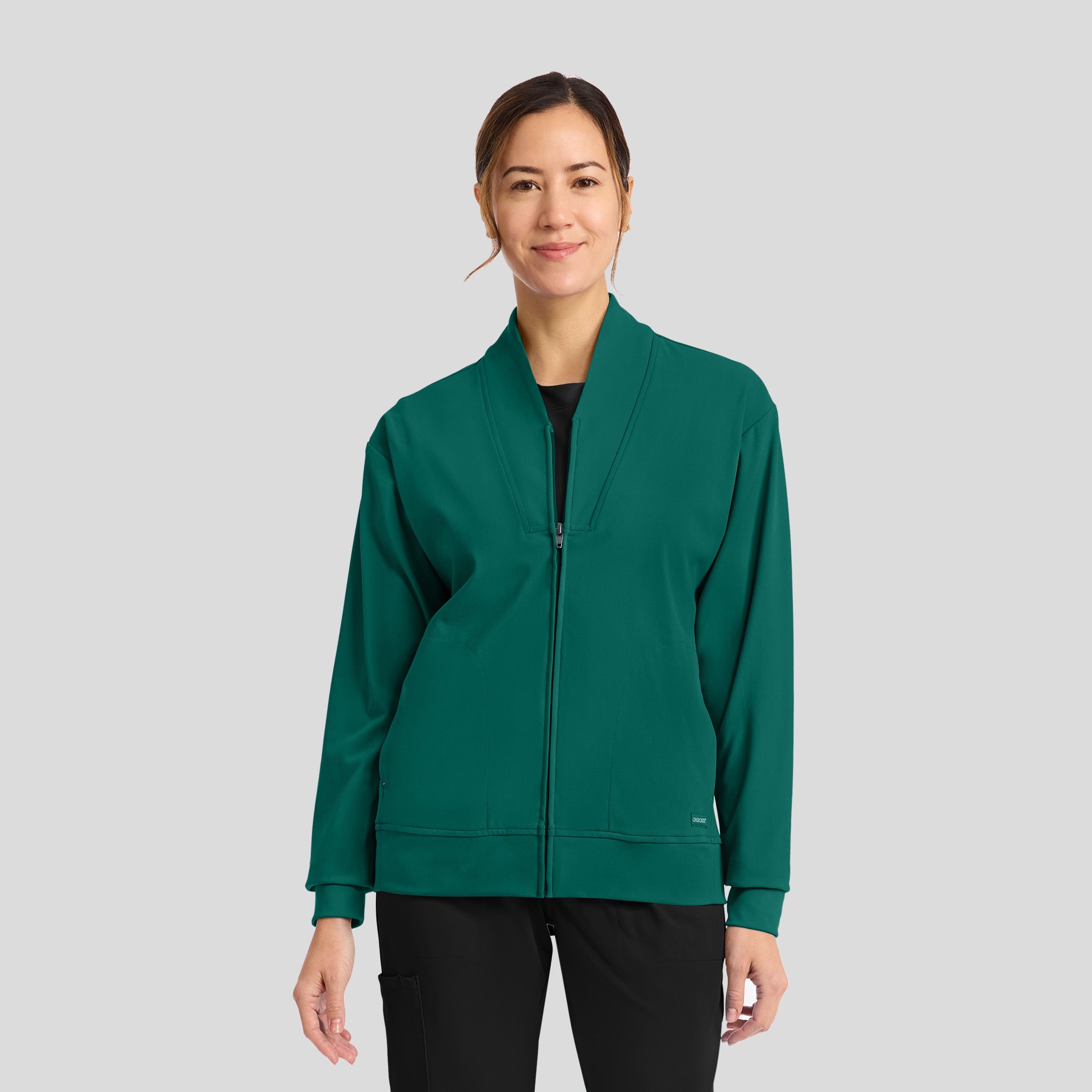 Achieve Warm-Up Scrub Jacket | Hunter