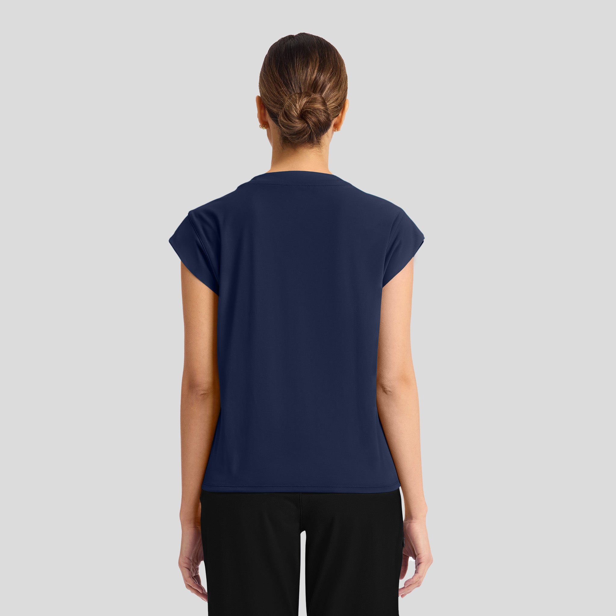 Achieve Crew Neck Scrub Top | Navy