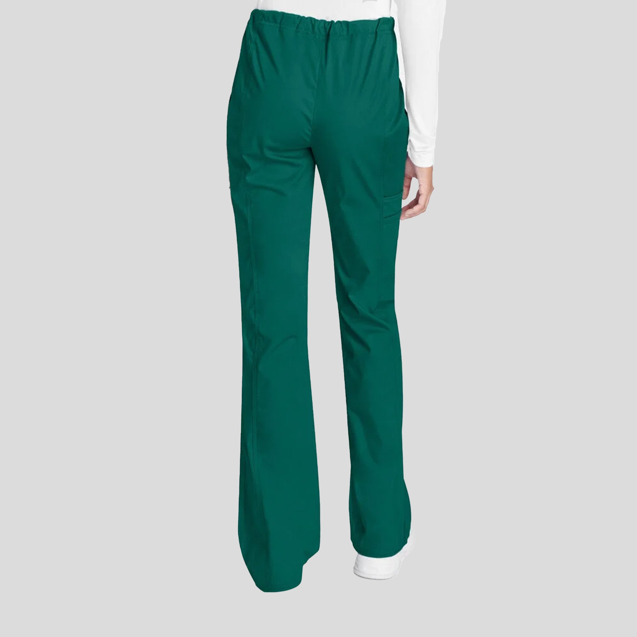 Flare Leg Drawstring Scrub Pant | Hunter