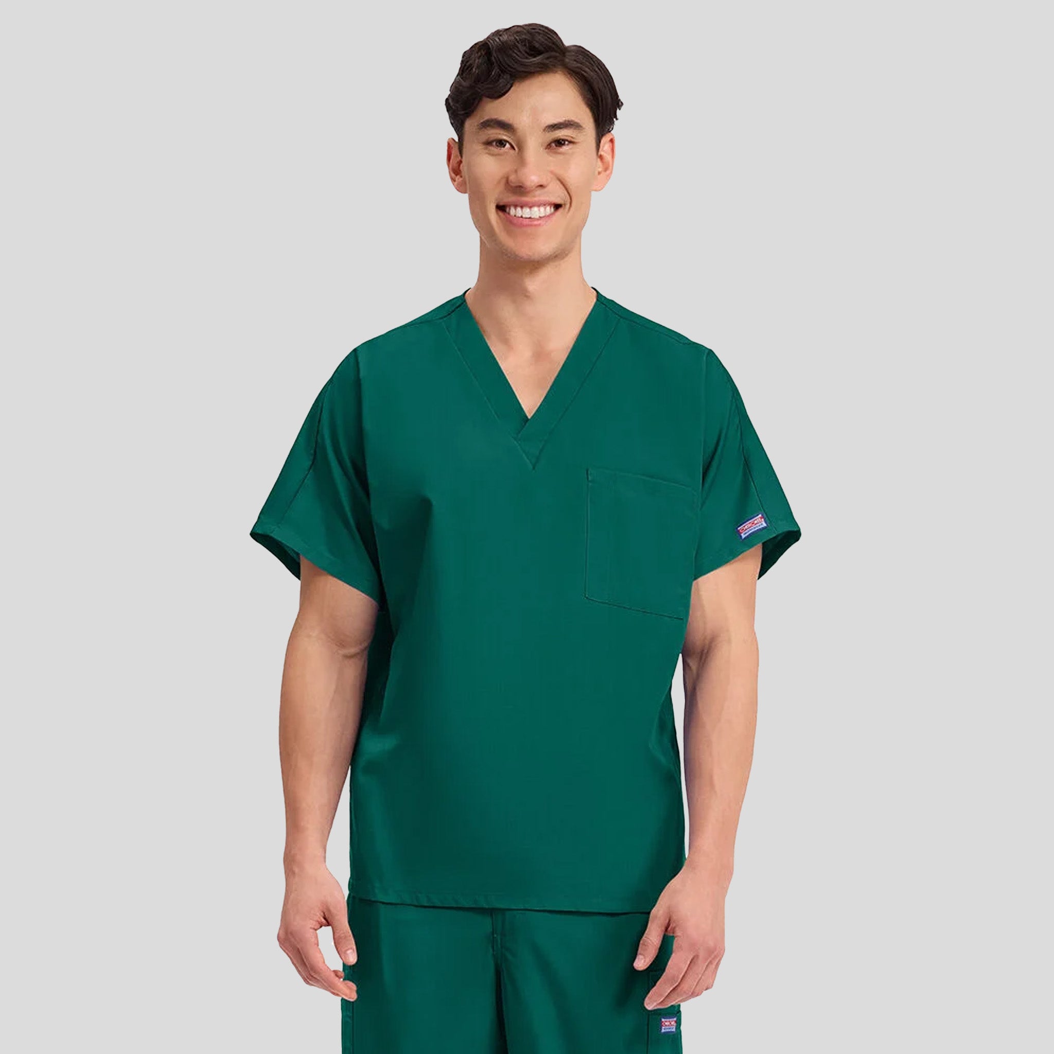 Unisex V-Neck 1 Pocket | Hunter