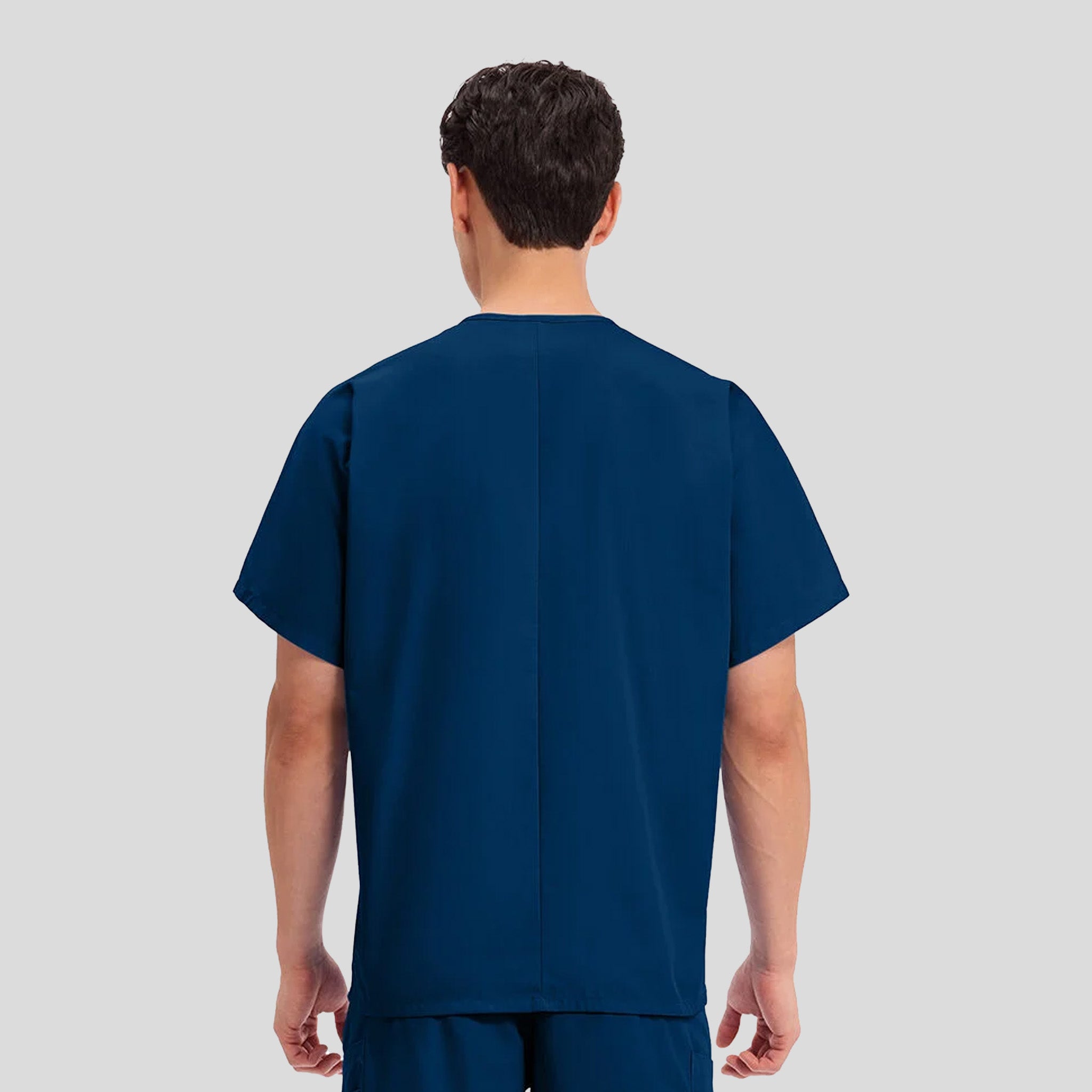 Unisex V-Neck 1 Pocket | Navy