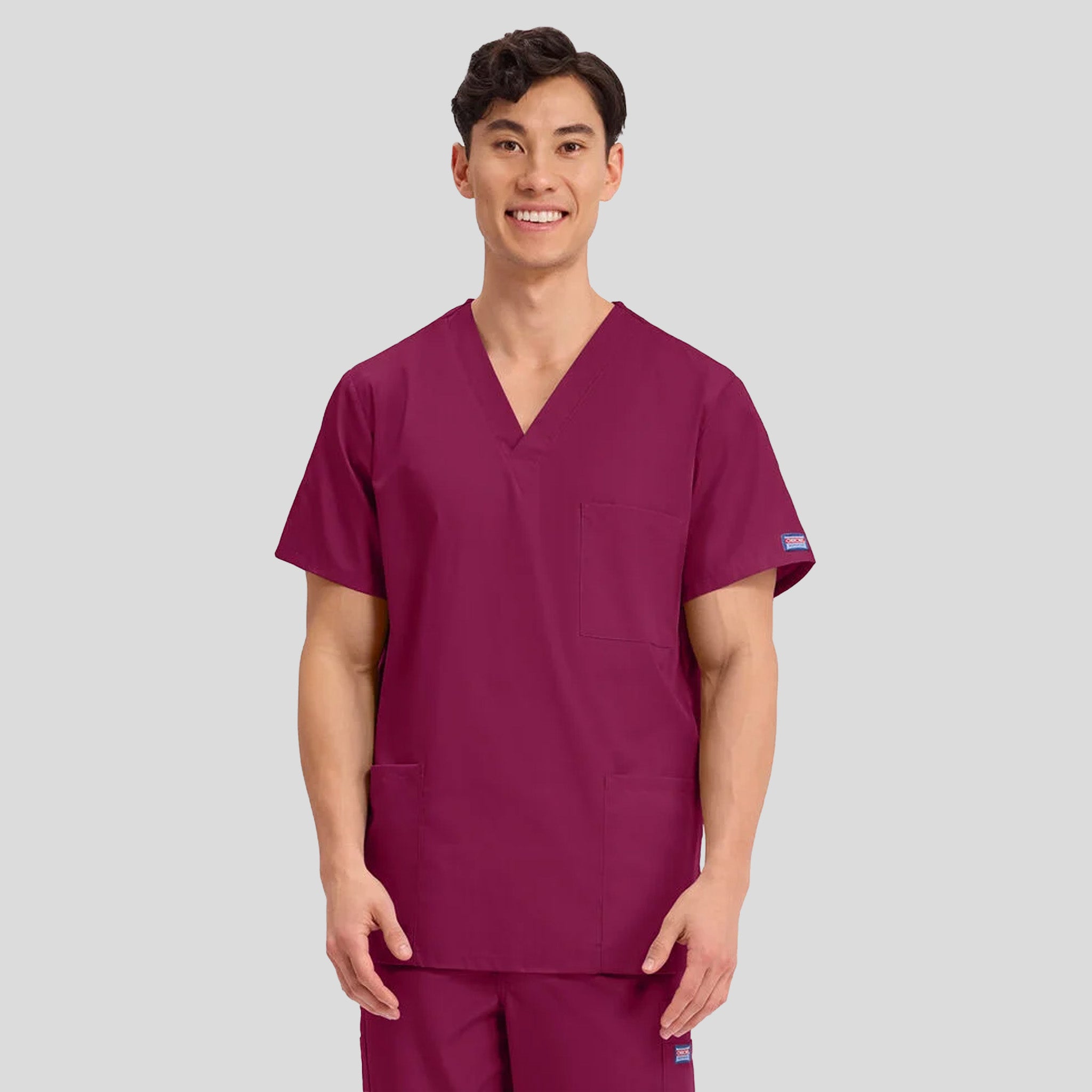 Unisex V-Neck 3 Pocket | Wine