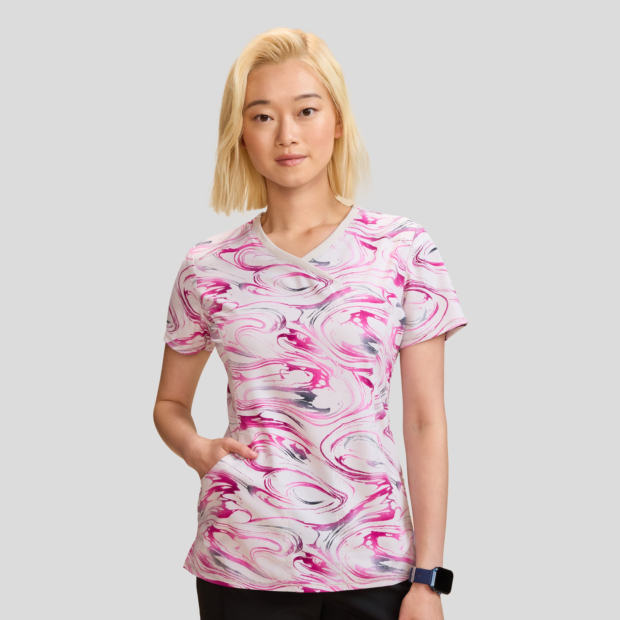 Marble Daze Print Top