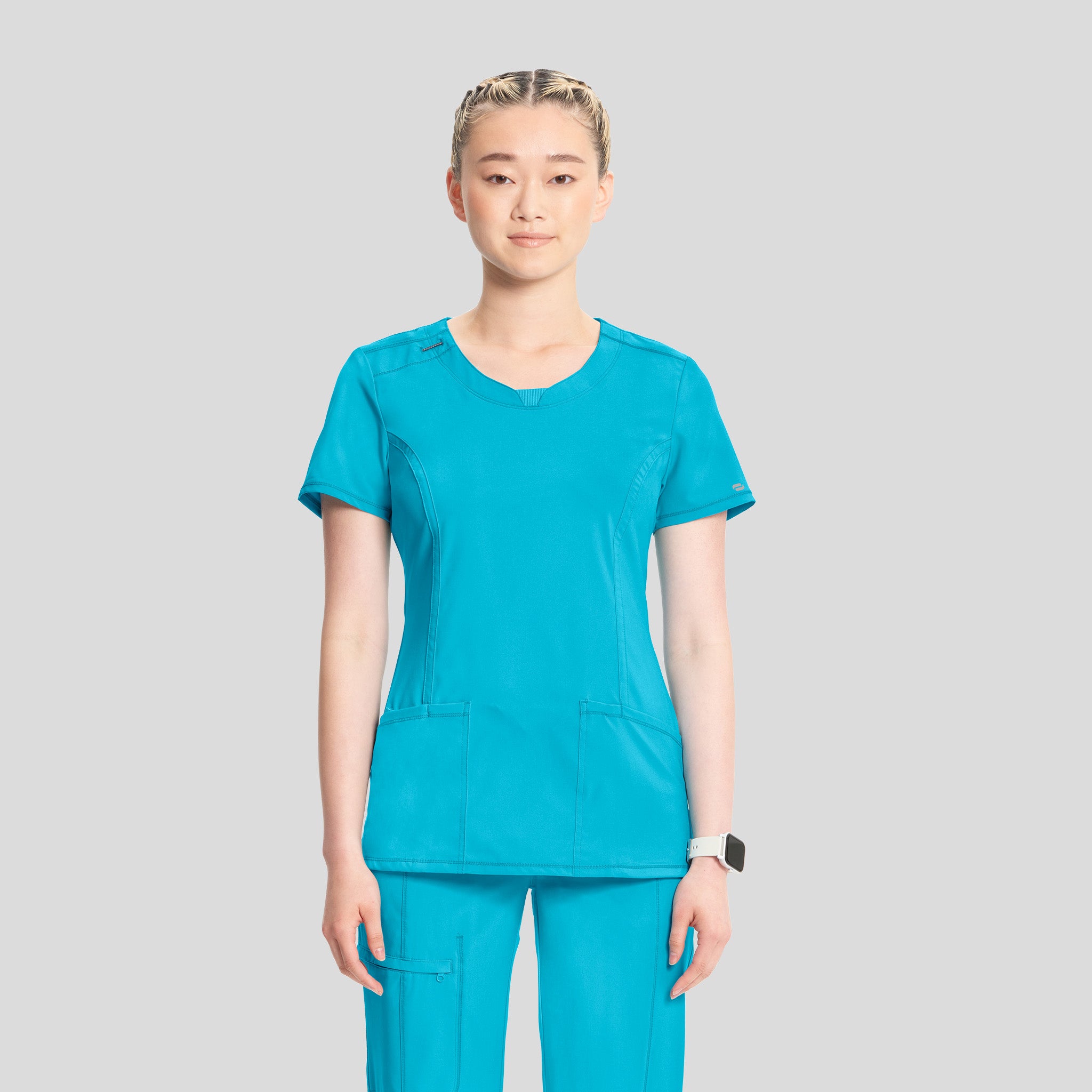 Women's Round Neck Top | Turquoise