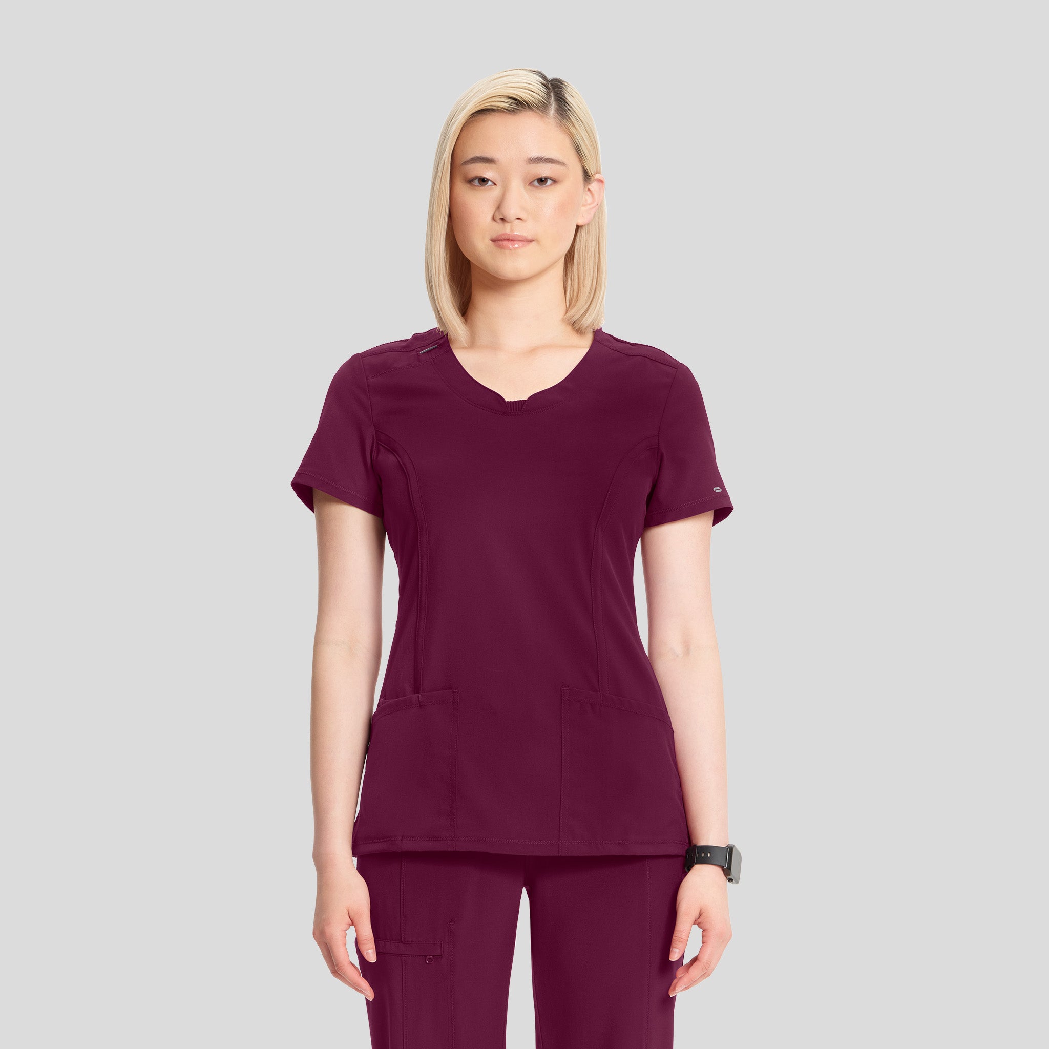 Women's Round Neck Top | Wine