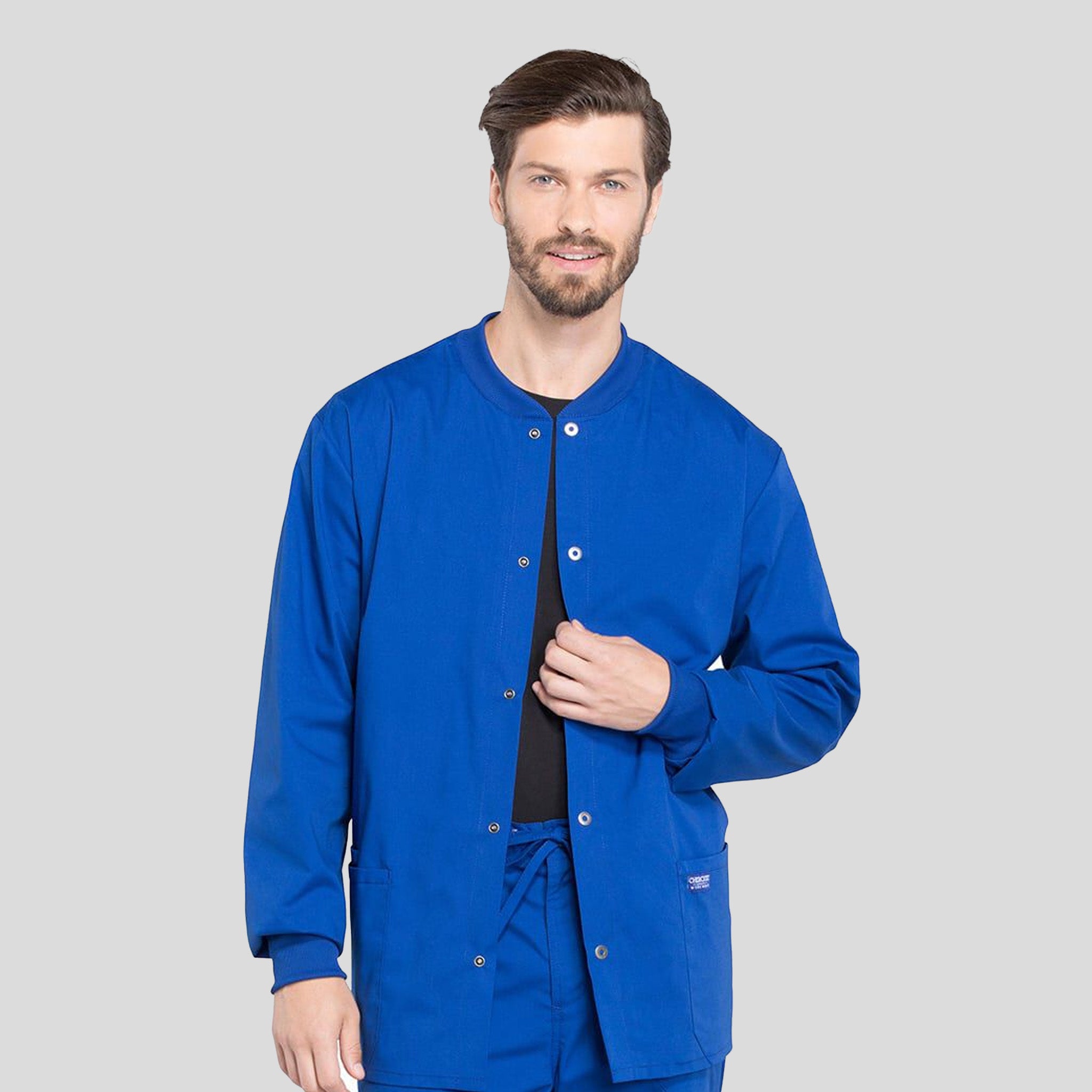 Men's Snap Front Warm-Up Jacket | Galaxy