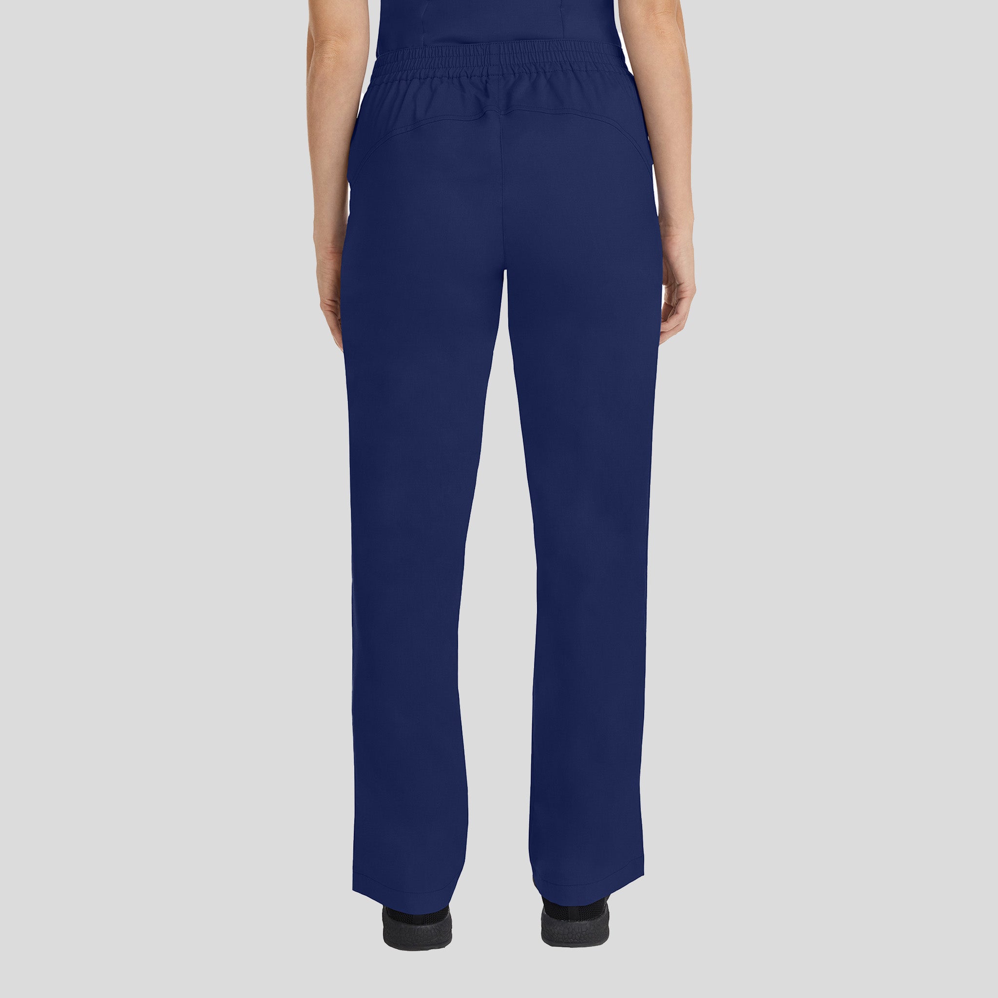 Taylor Elastic Waist Drawstring Scrub Pant | Navy