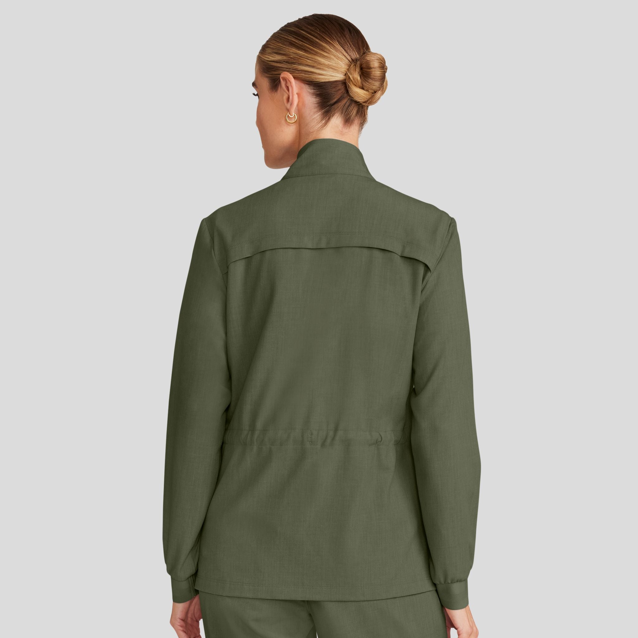Women's Brooks Utility Scrub Jacket | Olive