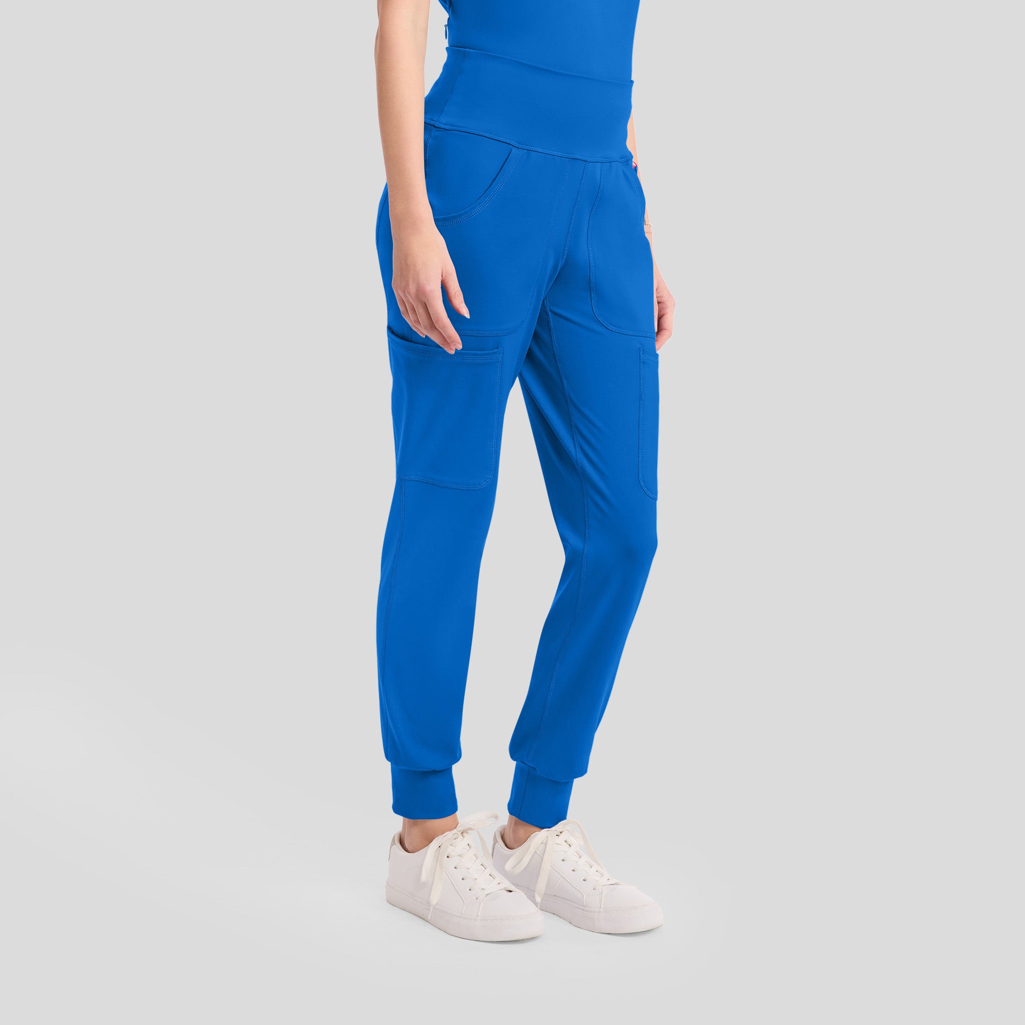 5-Pocket STRETCH High-Rise Cargo Jogger | Royal