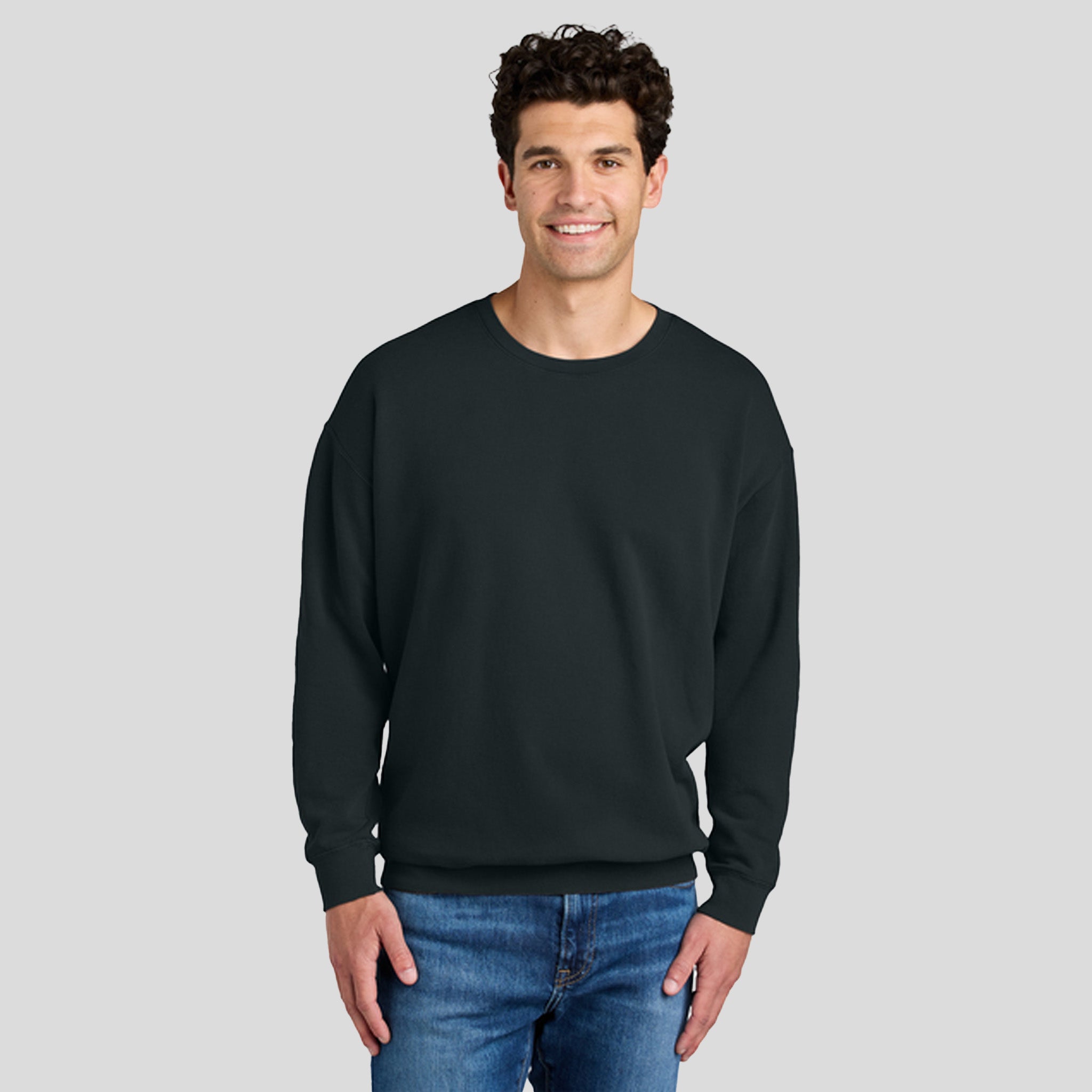 Lightweight Crewneck Sweatshirt | Black