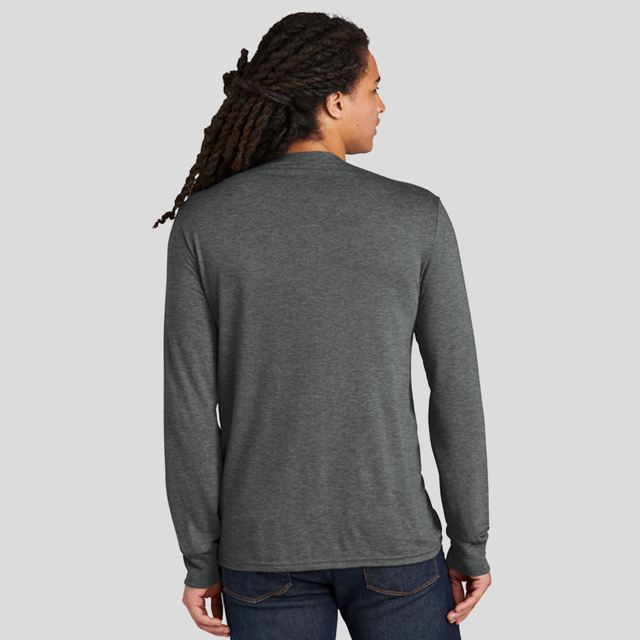 Perfect Tri® Long Sleeve Tee | Heathered Charcoal