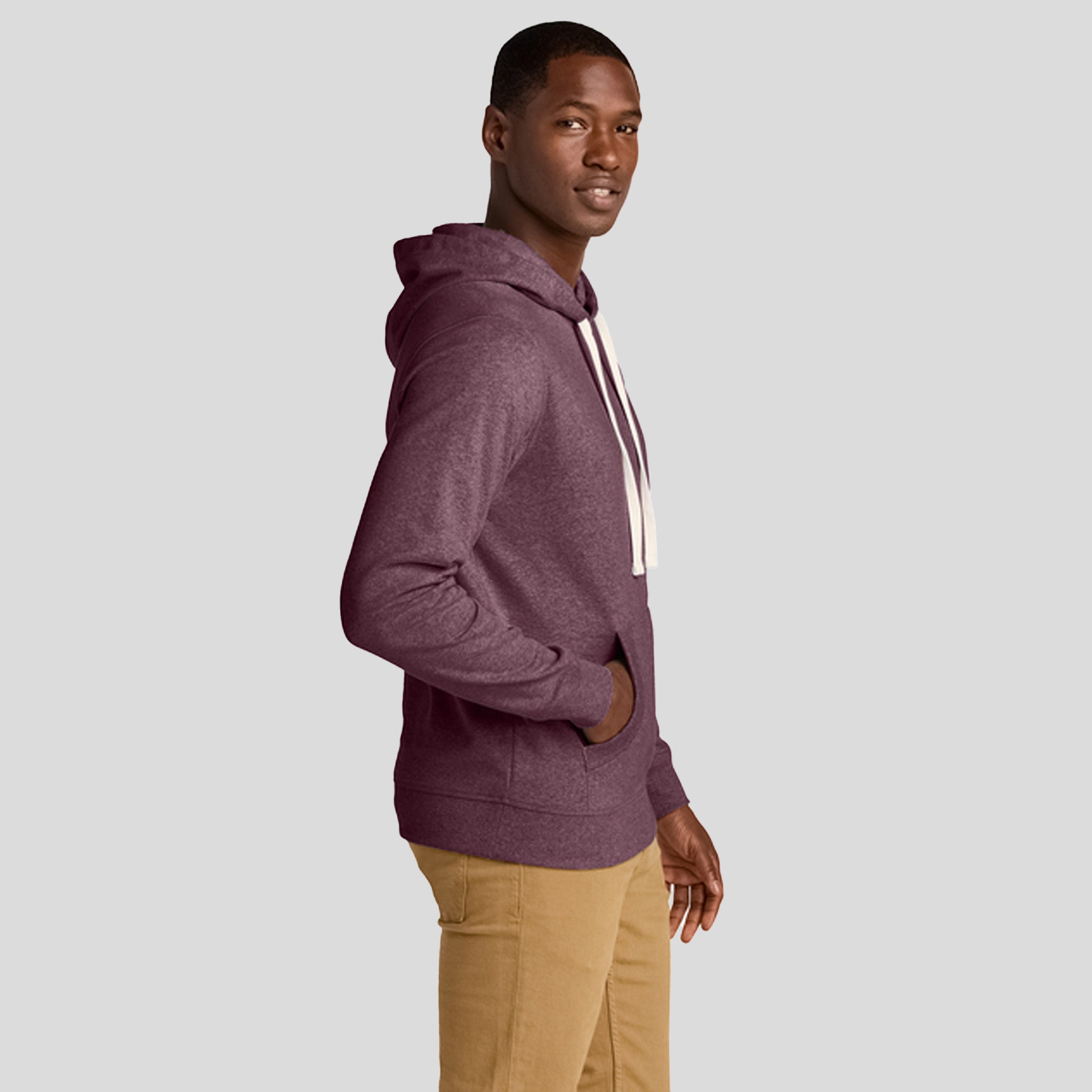 Re-Fleece™ Hoodie | Maroon Heather