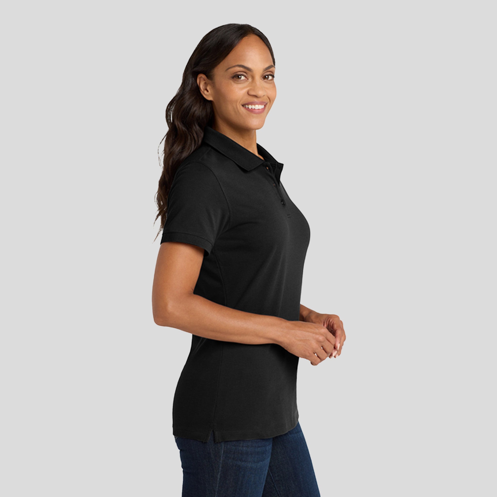 Women's EZCotton® Polo | Black