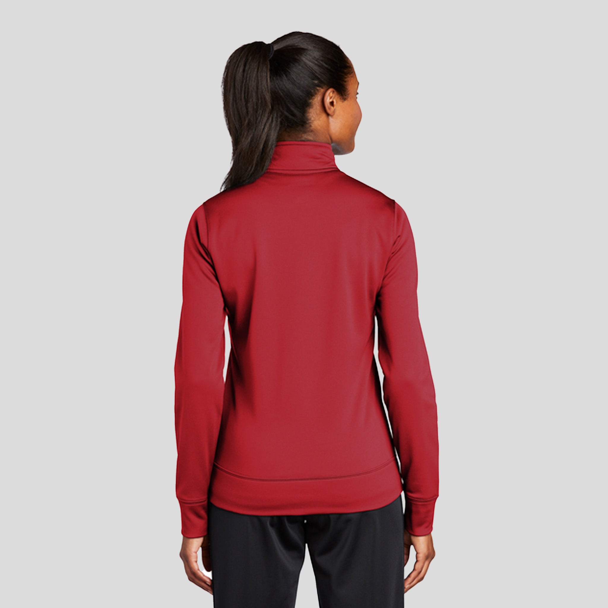Women's Sport-Wick® Fleece Full-Zip Jacket | Deep Red