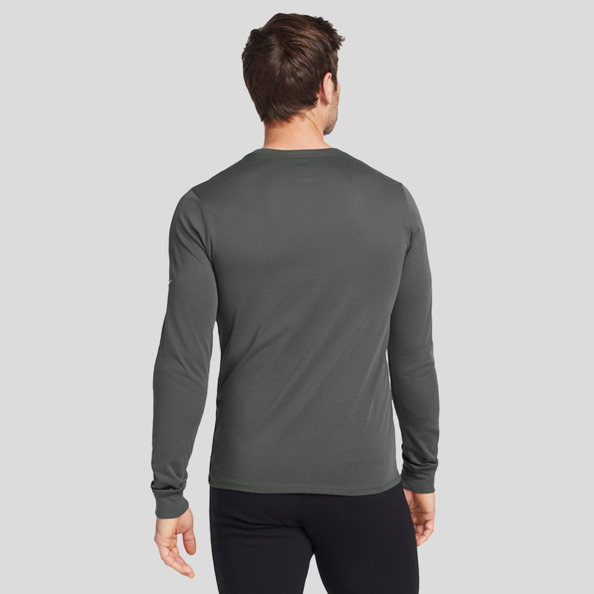 Dri-FIT Cotton/Poly Long Sleeve Tee | Anthracite