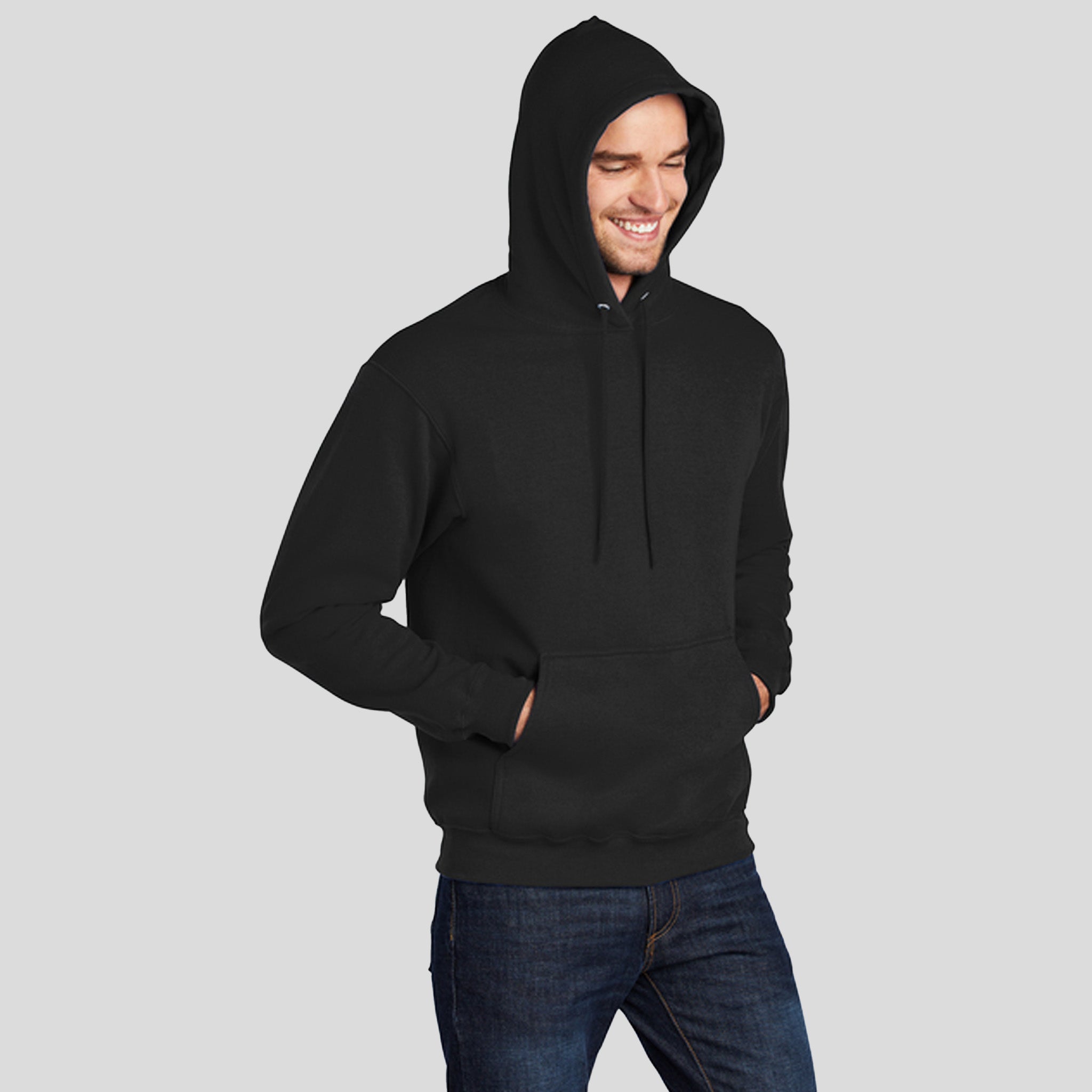Tall Core Fleece Pullover Hooded Sweatshirt | Jet Black