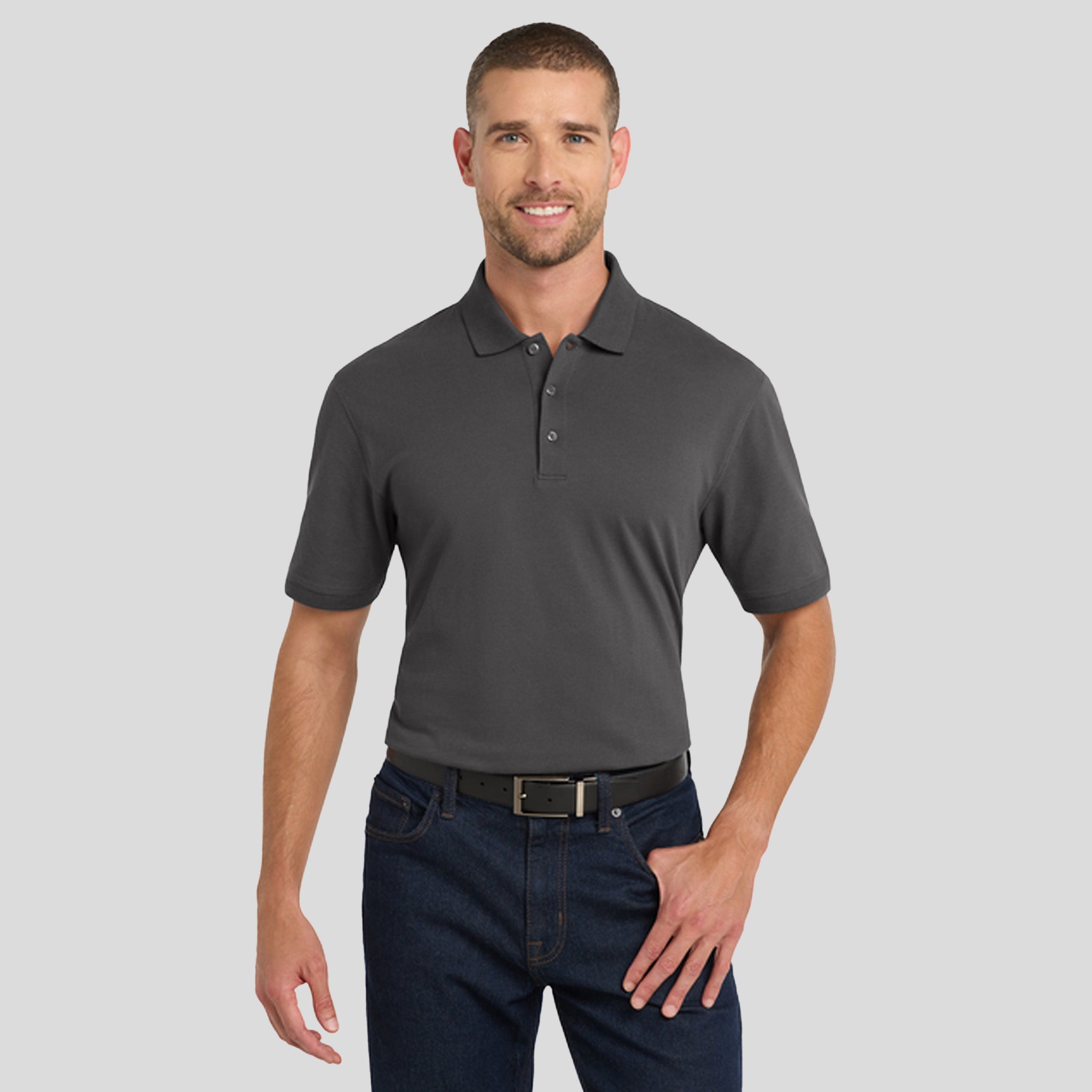 Tall EZCotton® Polo | Sterling Grey