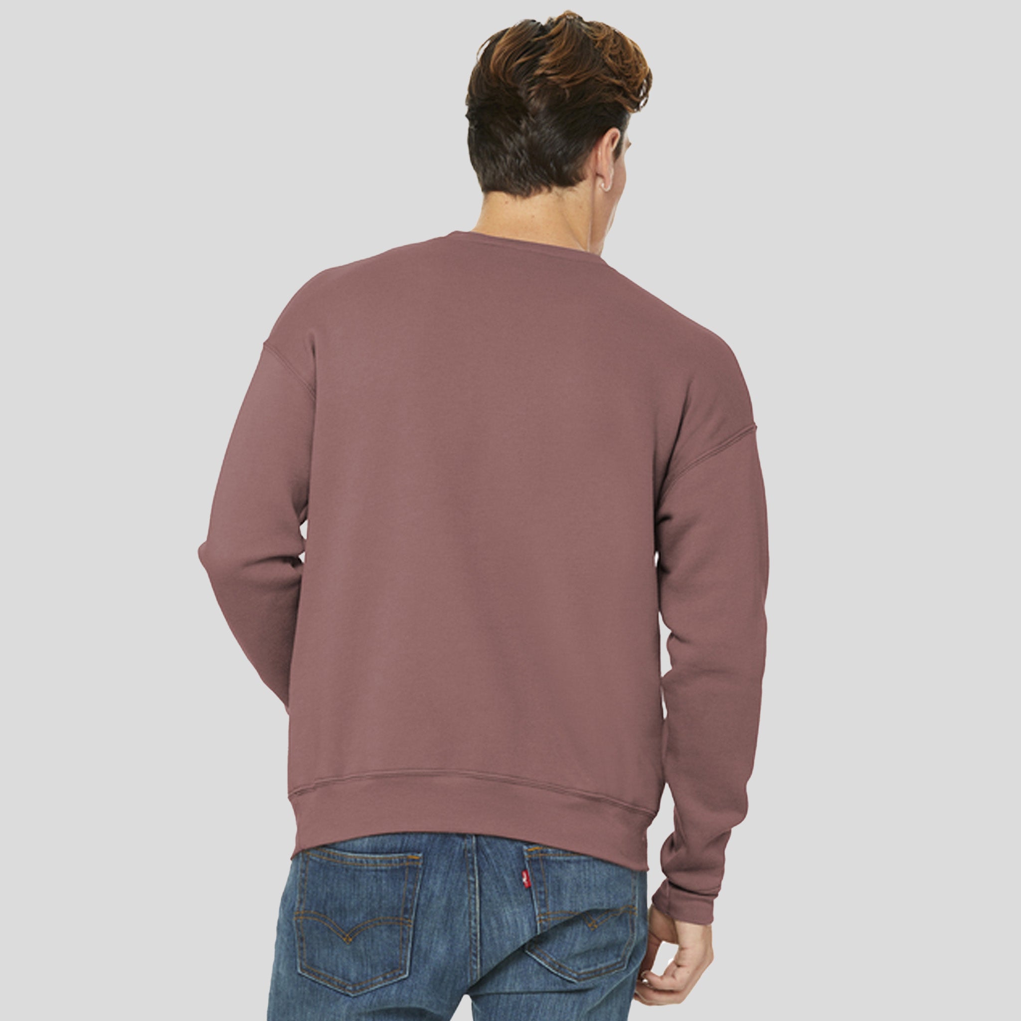 Unisex Sponge Fleece Drop Shoulder Sweatshirt | Mauve