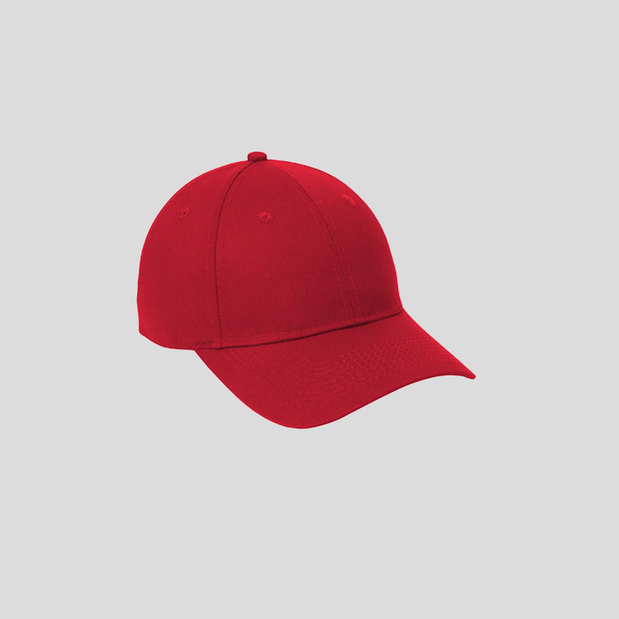 Six-Panel Twill Cap | Red
