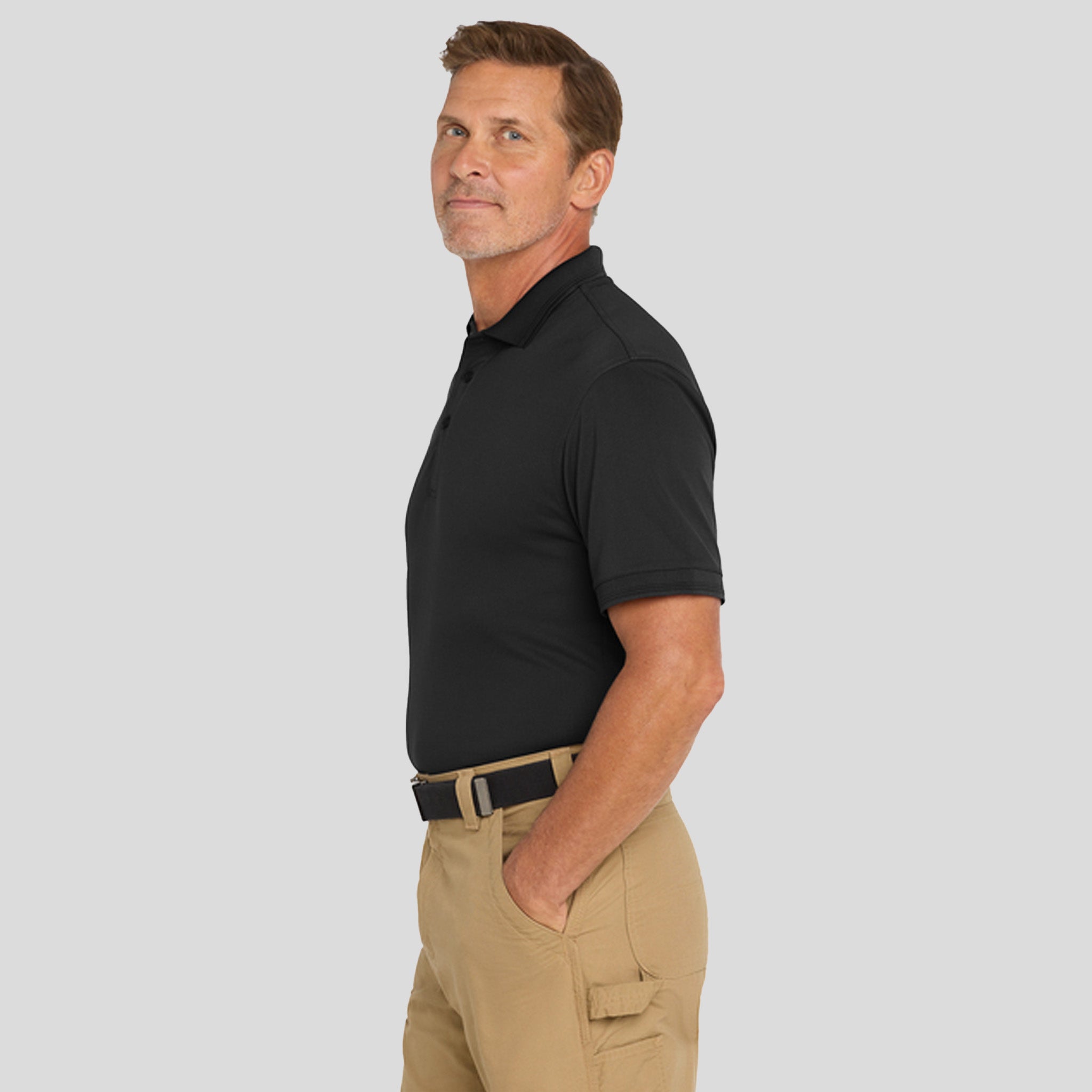 Industrial Snag-Proof Pique Polo | Black