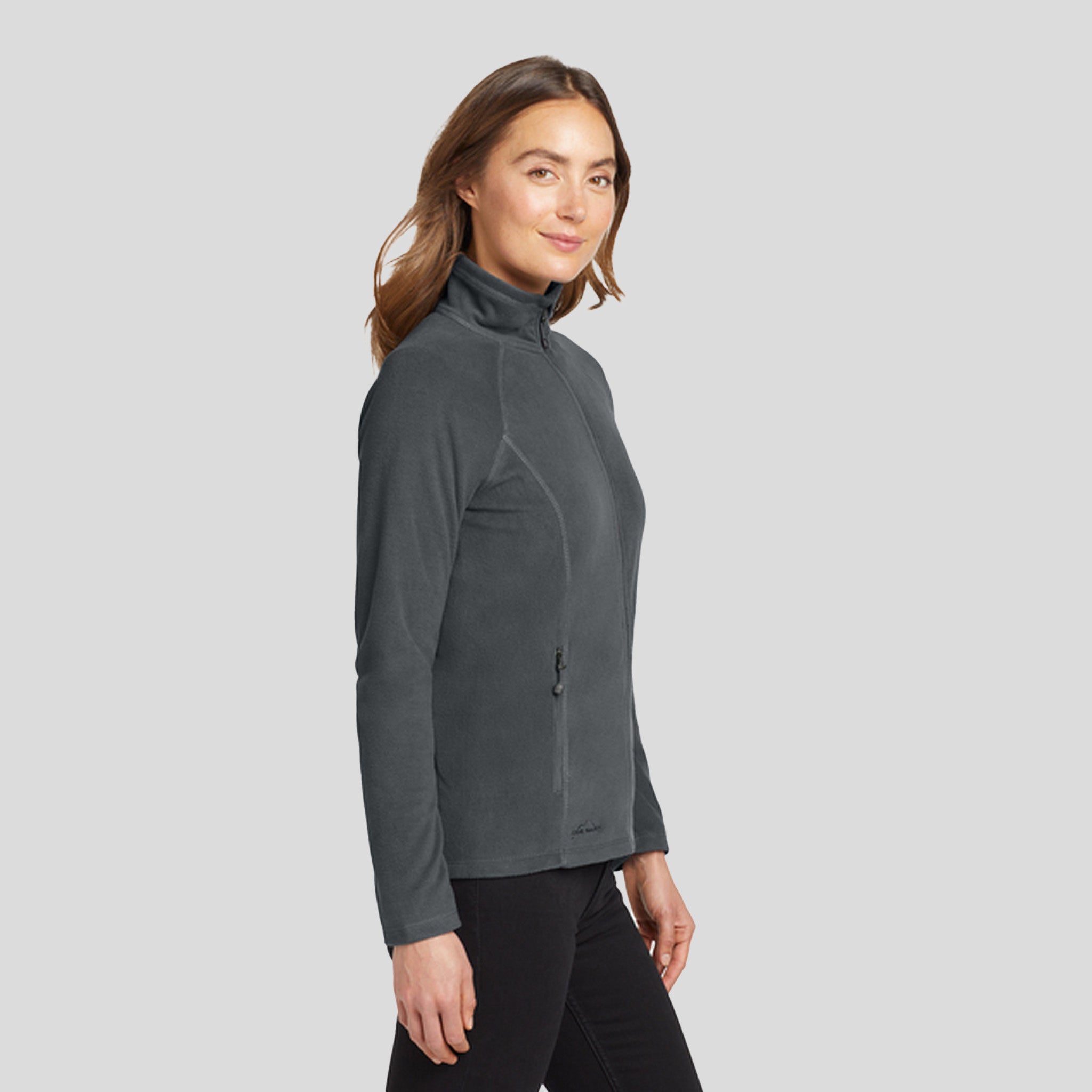 Women's Full-Zip Microfleece Jacket | Grey Steel