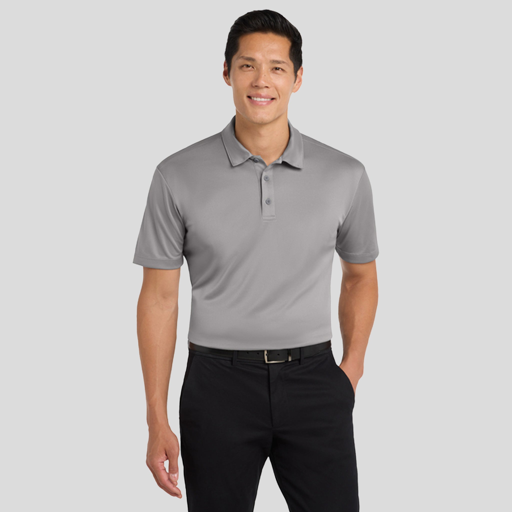 Men's Silk Touch™ Performance Polo | Gusty Grey