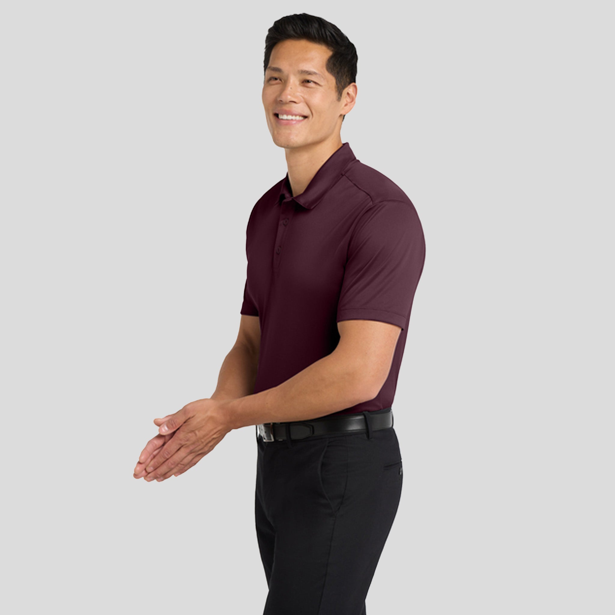 Men's Silk Touch™ Performance Polo | Maroon