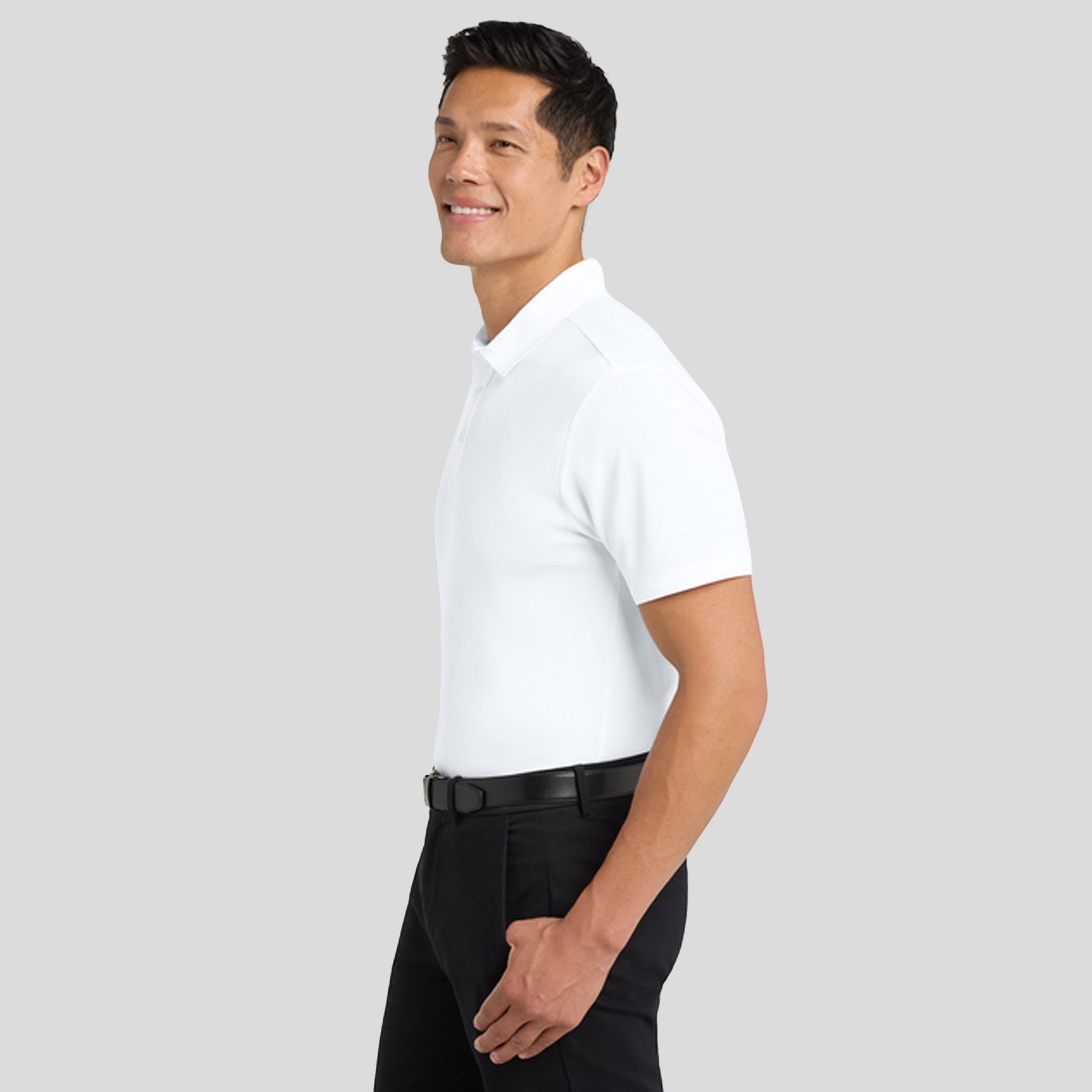 Men's Silk Touch™ Performance Polo | White