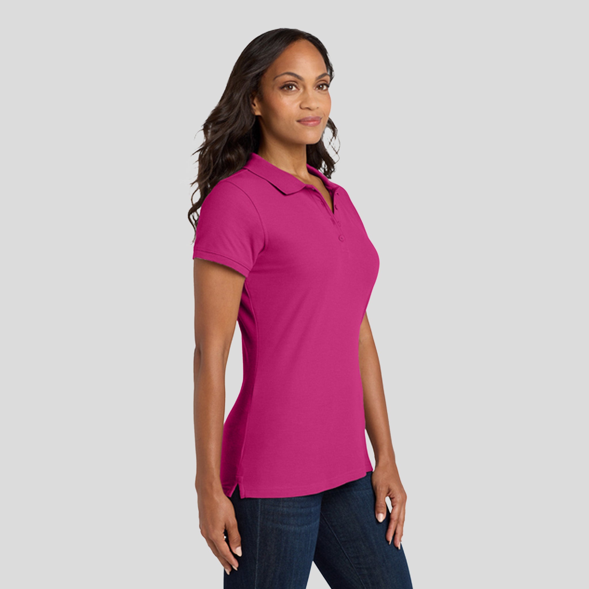 Women's Core Classic Pique Polo | Pink Azalea