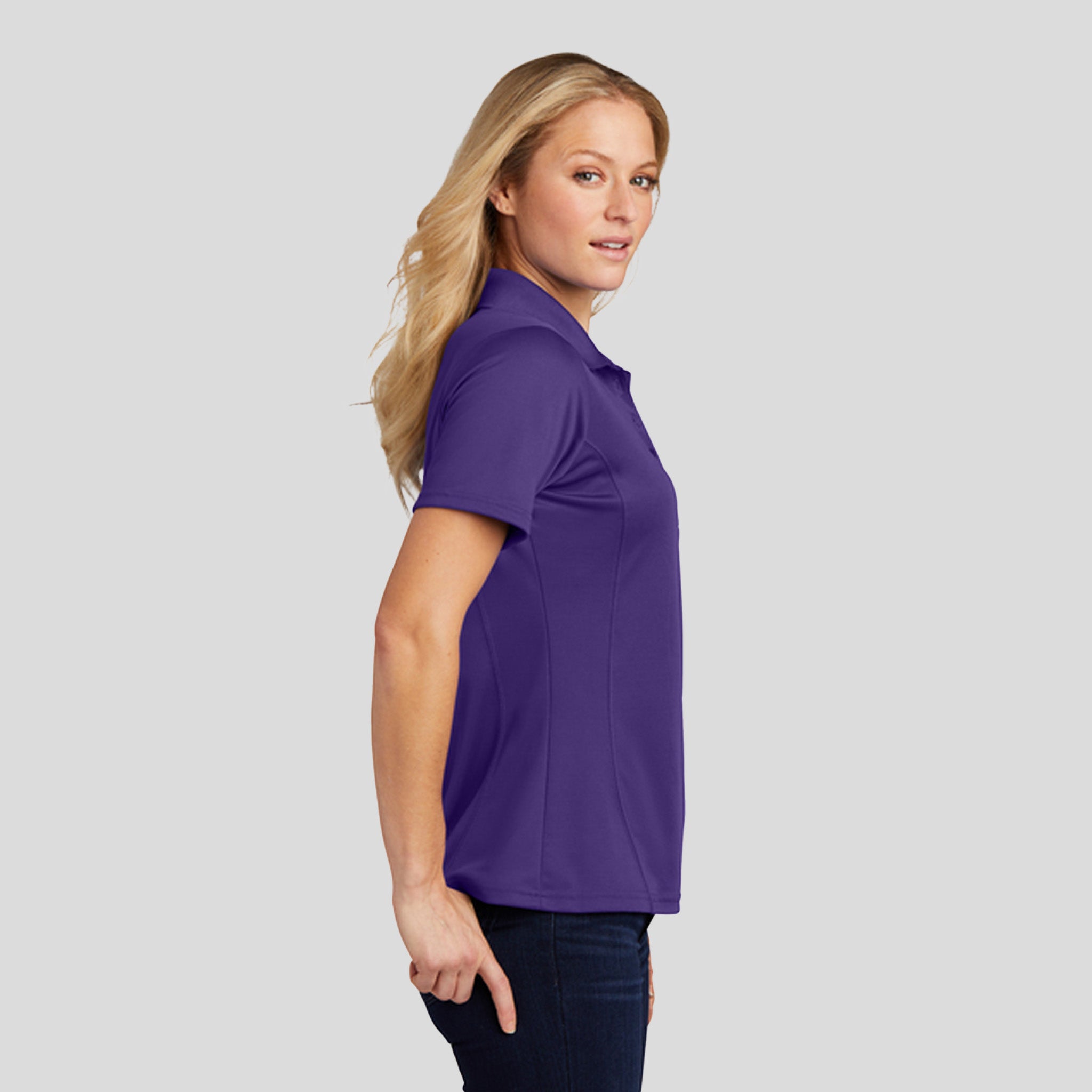Women's Dry Zone® Raglan Accent Polo | Purple