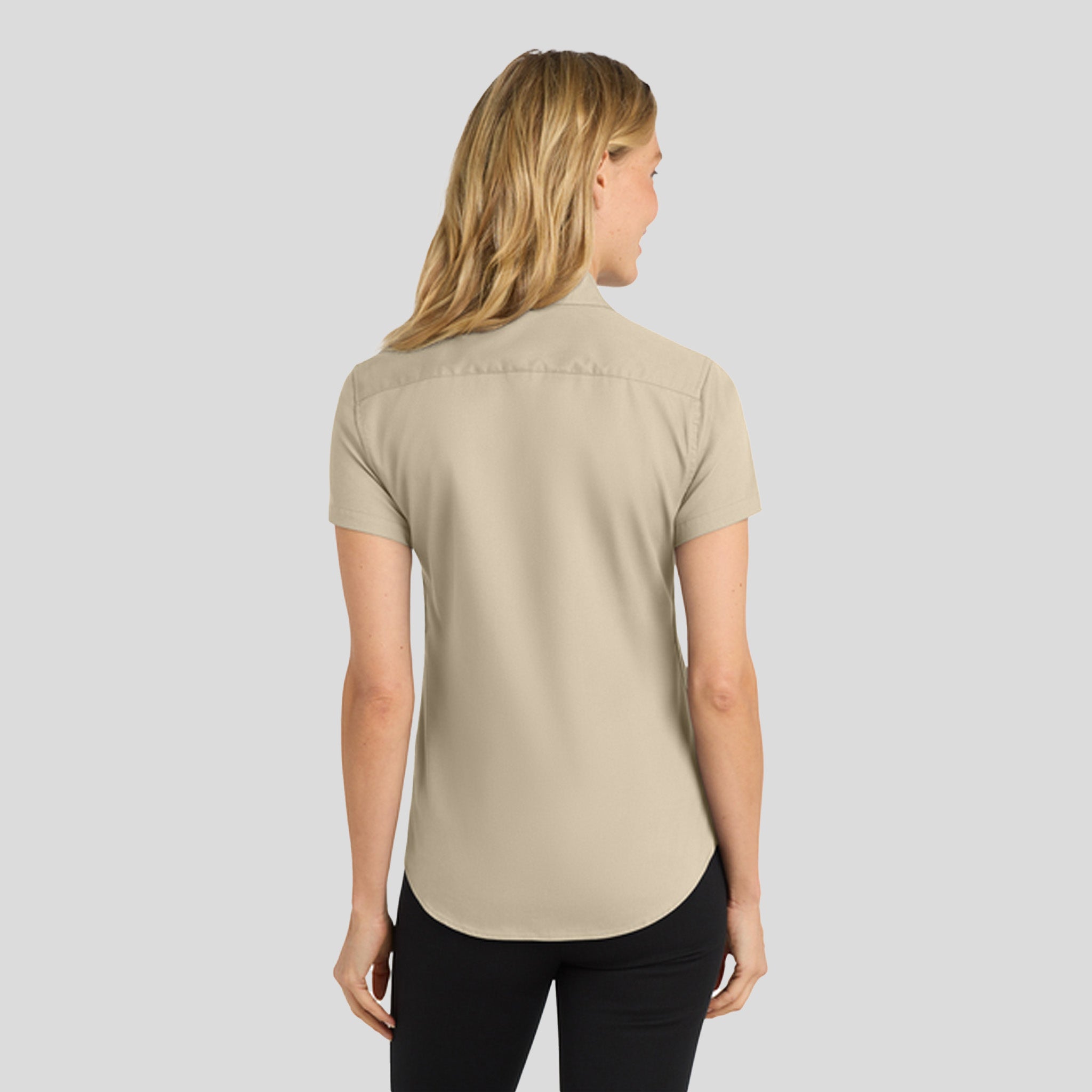 Women's Short Sleeve Easy Care Shirt | Stone