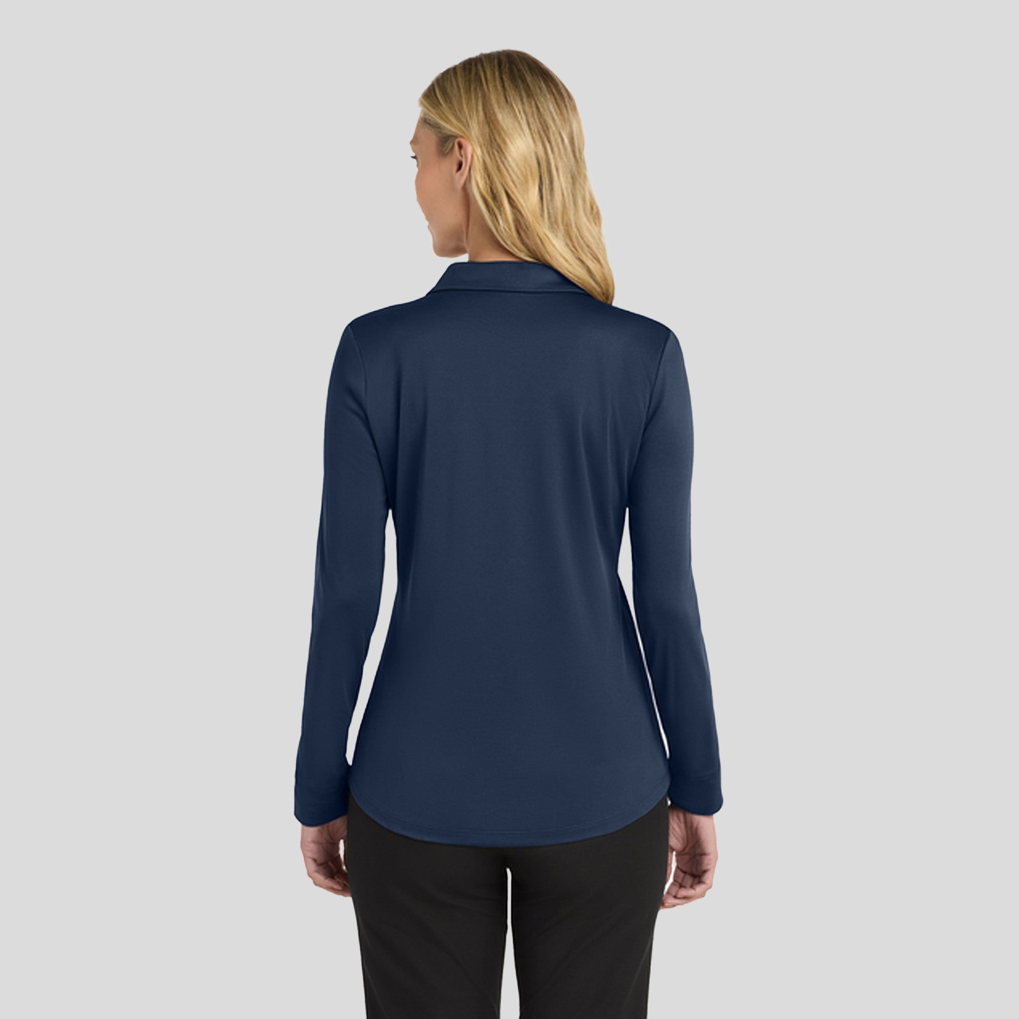 Women's Silk Touch™ Performance Long Sleeve Polo | Navy
