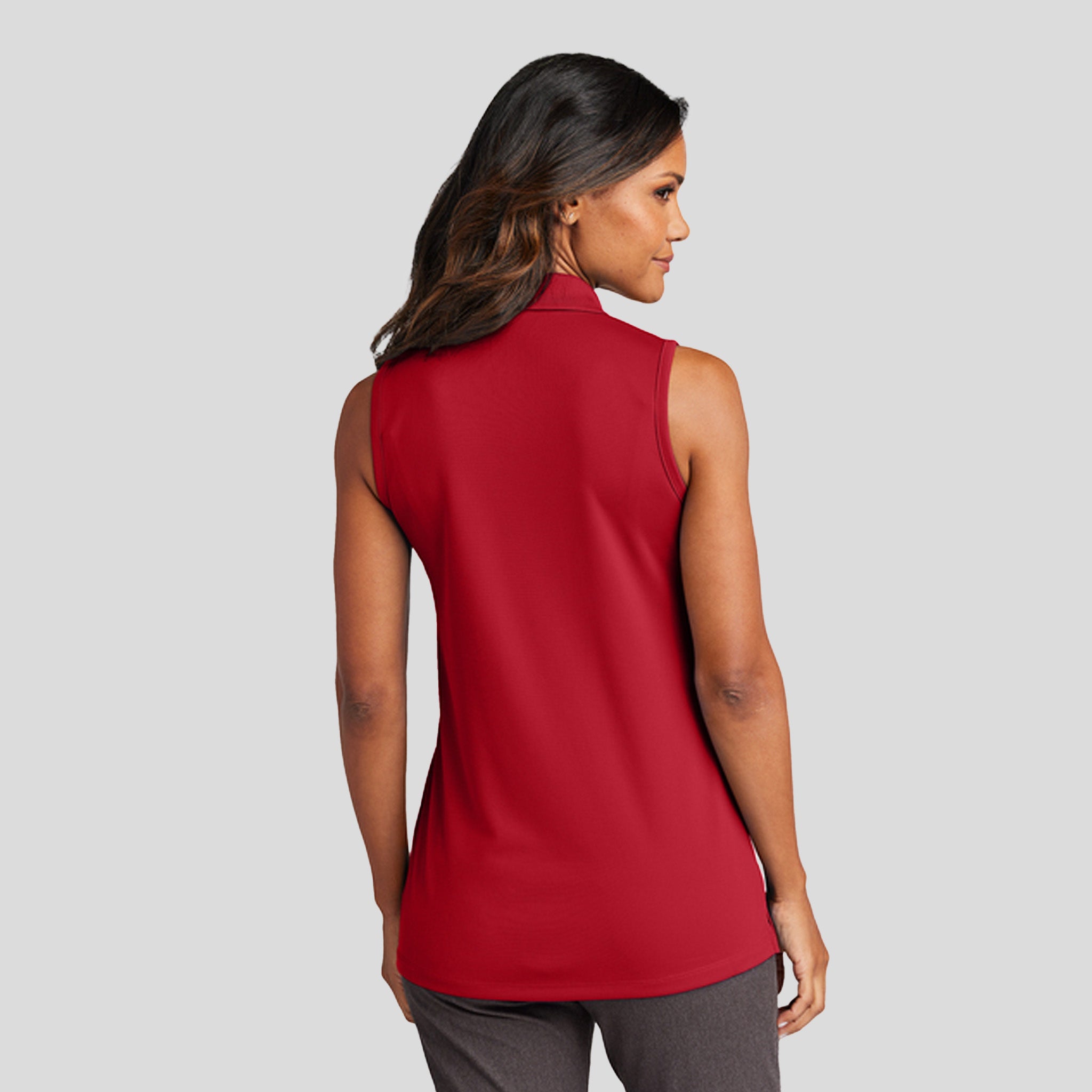 Women's Dry Zone® UV Micro-Mesh Sleeveless Polo | Rich Red