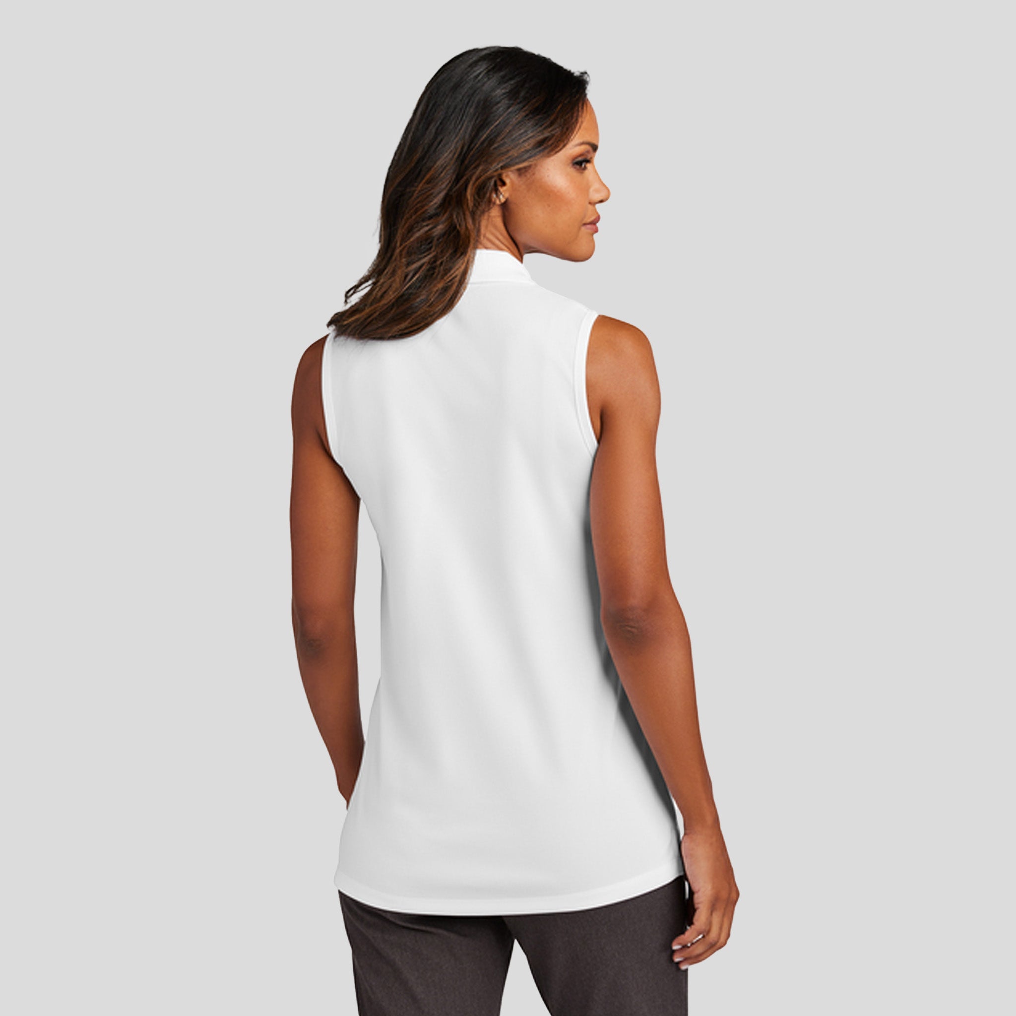 Women's Dry Zone® UV Micro-Mesh Sleeveless Polo | White