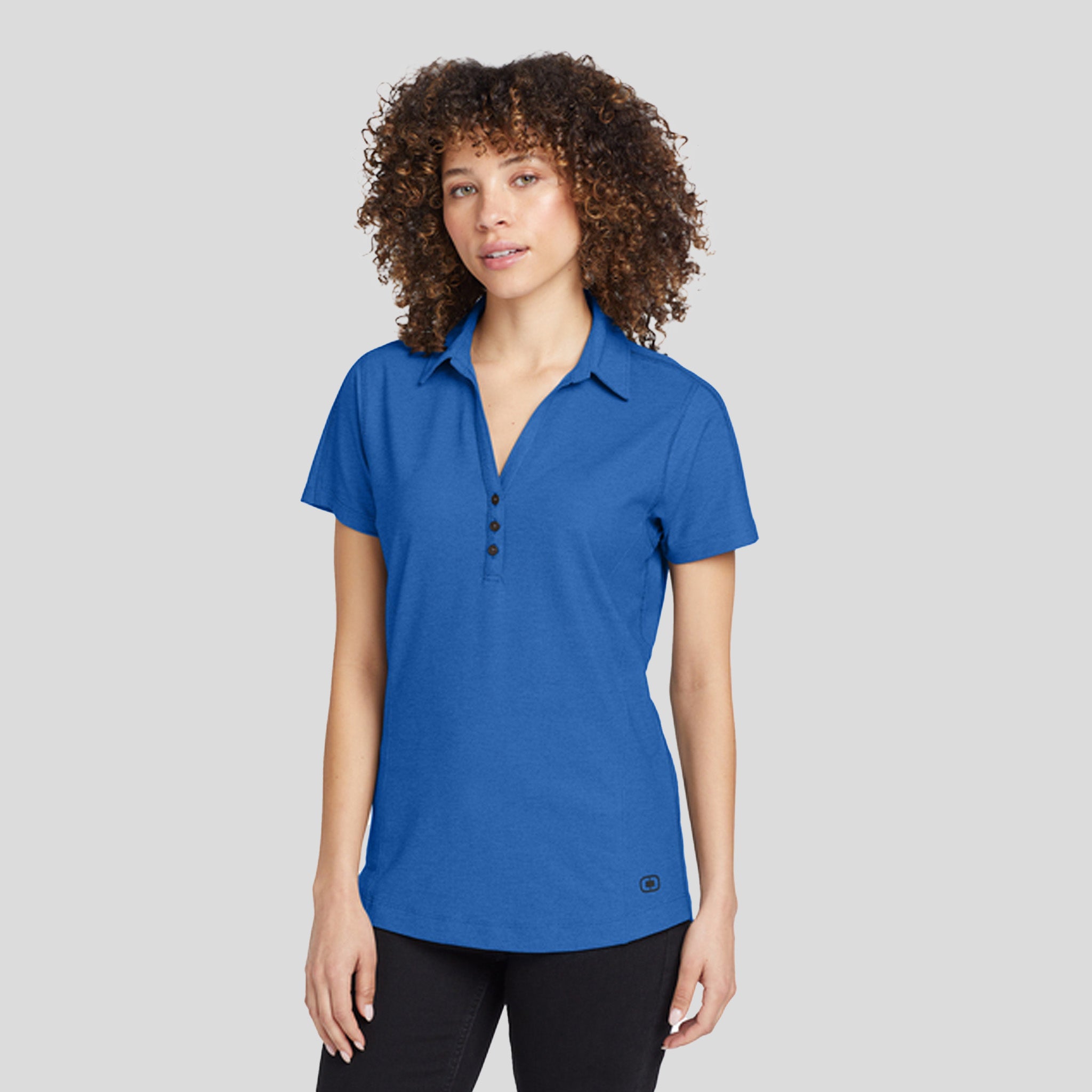 Women's Onyx Polo | Electric Blue