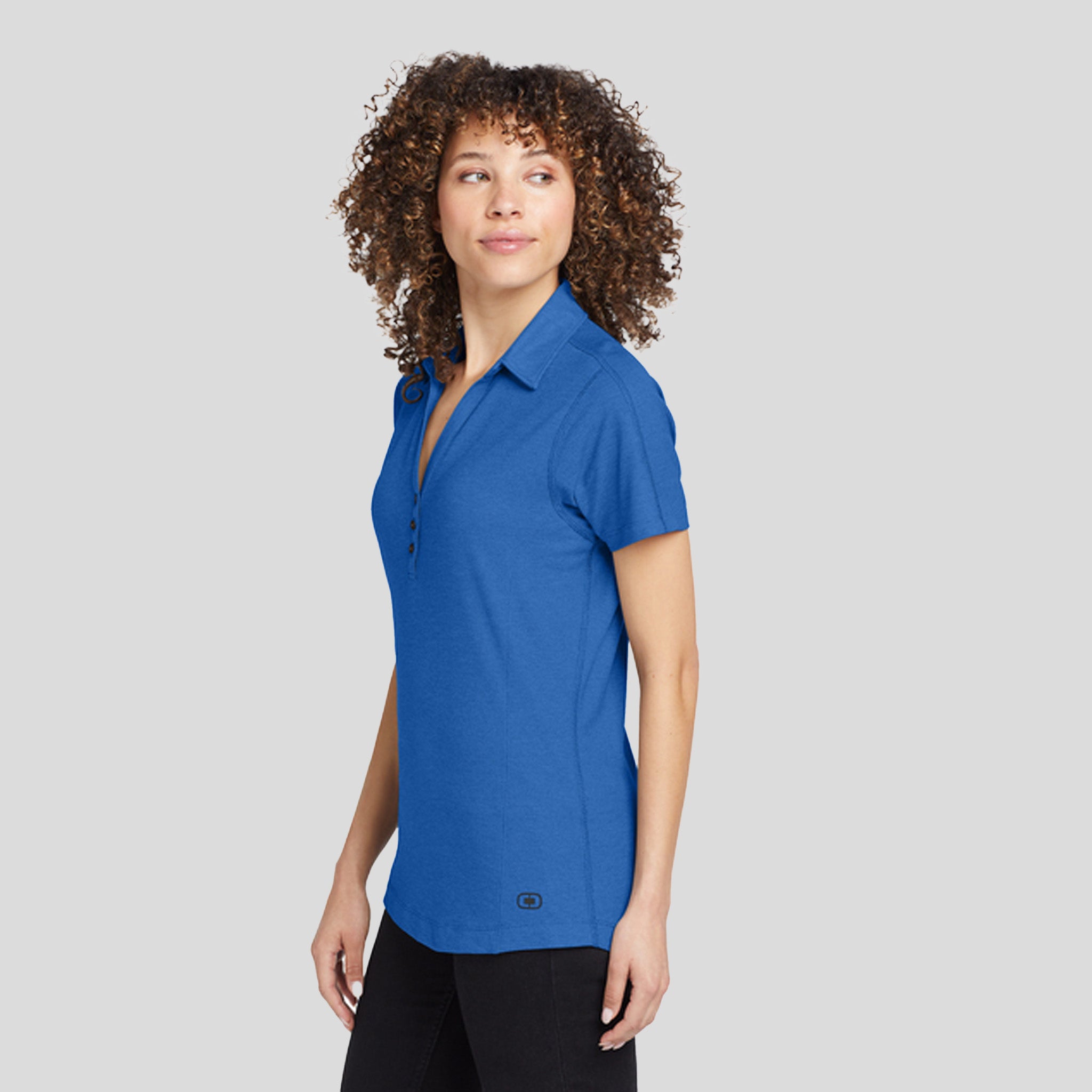 Women's Onyx Polo | Electric Blue