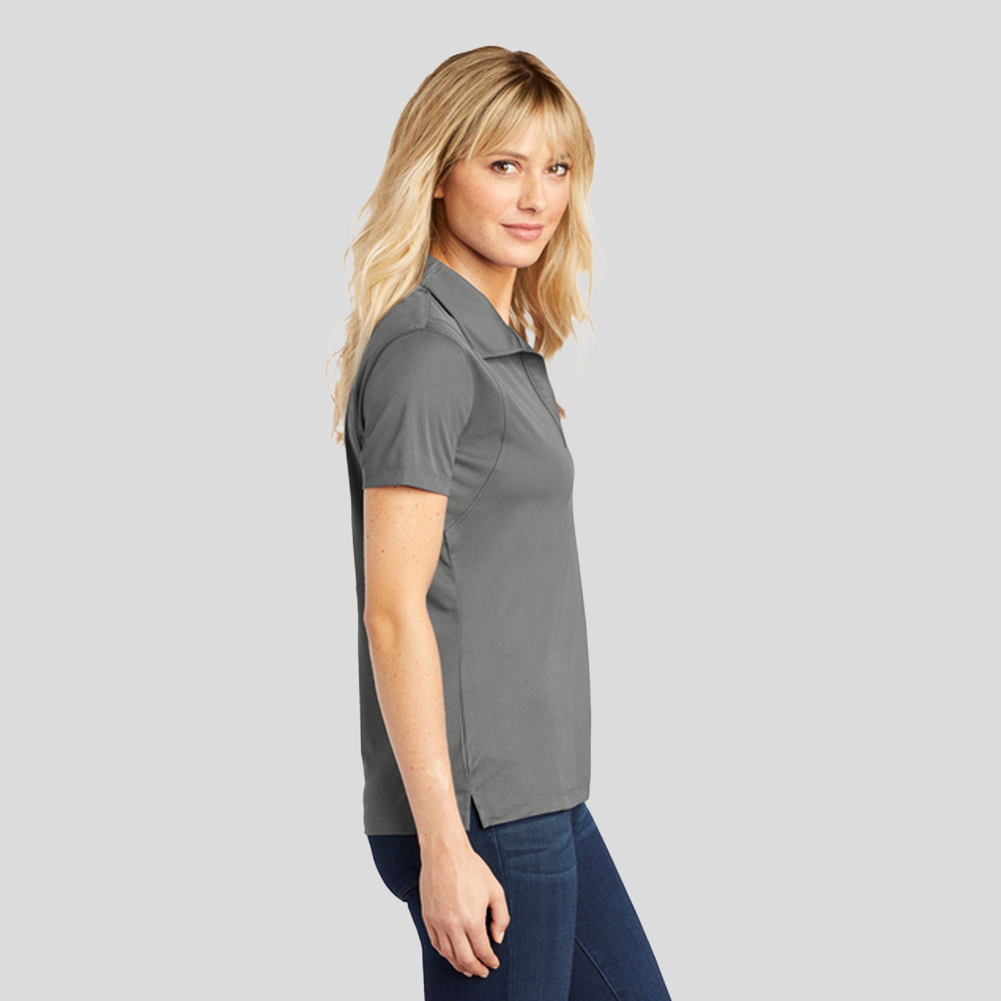 Women's Micropique Sport-Wick® Polo | Grey Concrete
