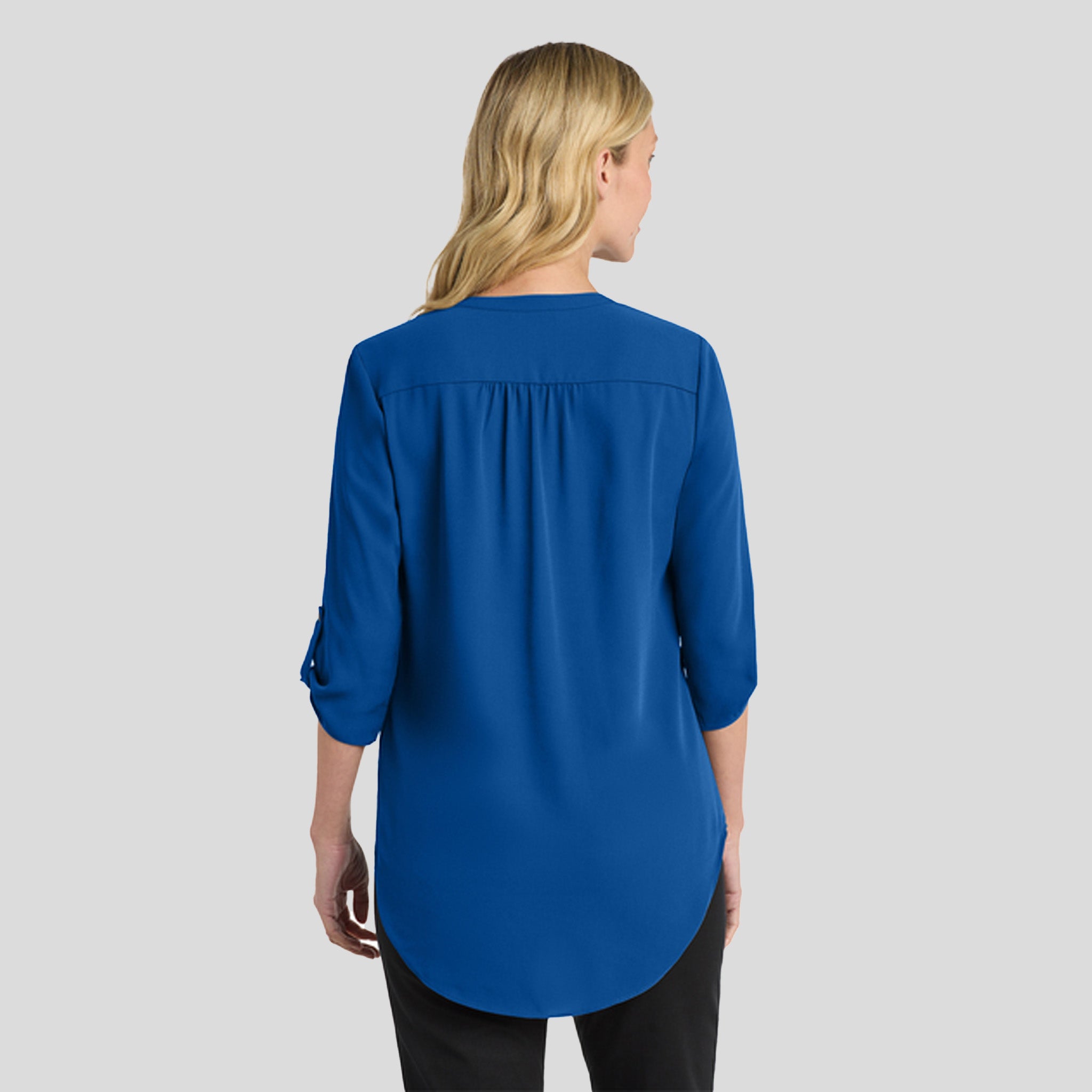 Women's 3/4-Sleeve Tunic Blouse | True Blue