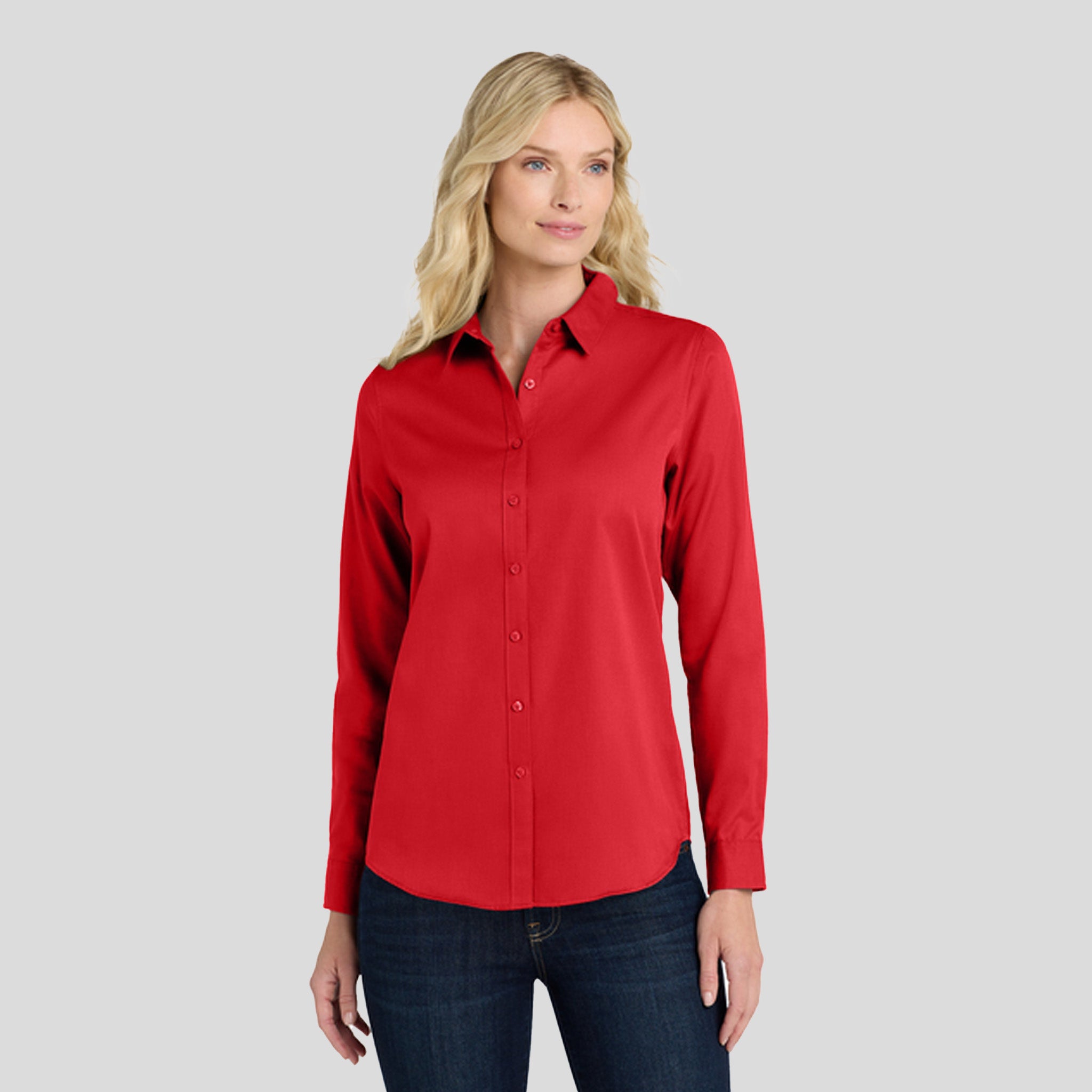 Women's Long Sleeve SuperPro React ™ | Rich Red