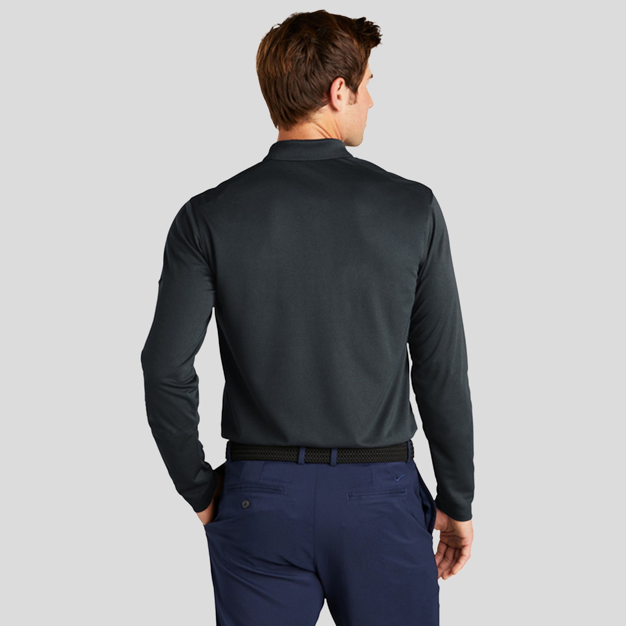 Dri-FIT Micro Pique 2.0 Long Sleeve Polo | Anthracite