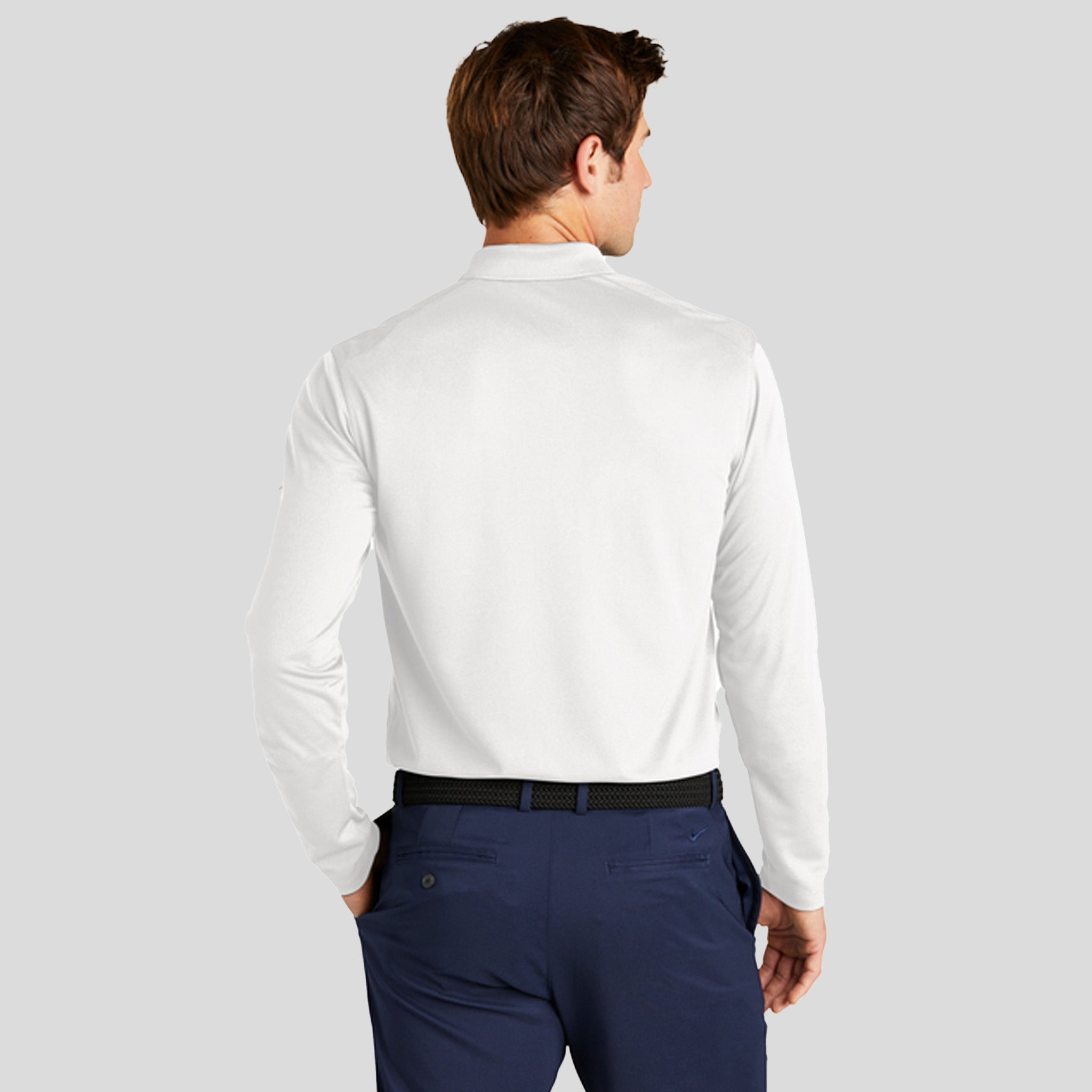Dri-FIT Micro Pique 2.0 Long Sleeve Polo | White