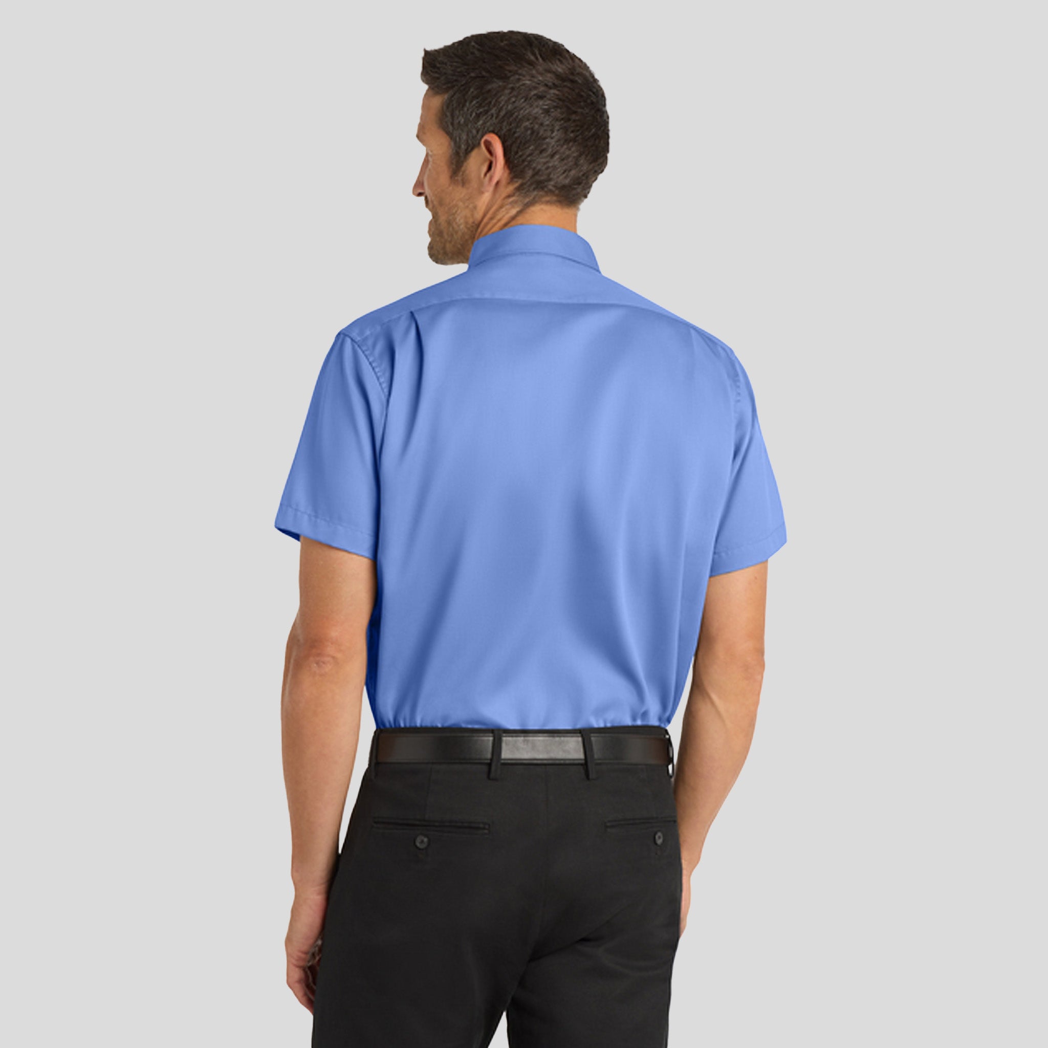 Men's Short Sleeve SuperPro™ Twill Shirt | Ultramarine Blue