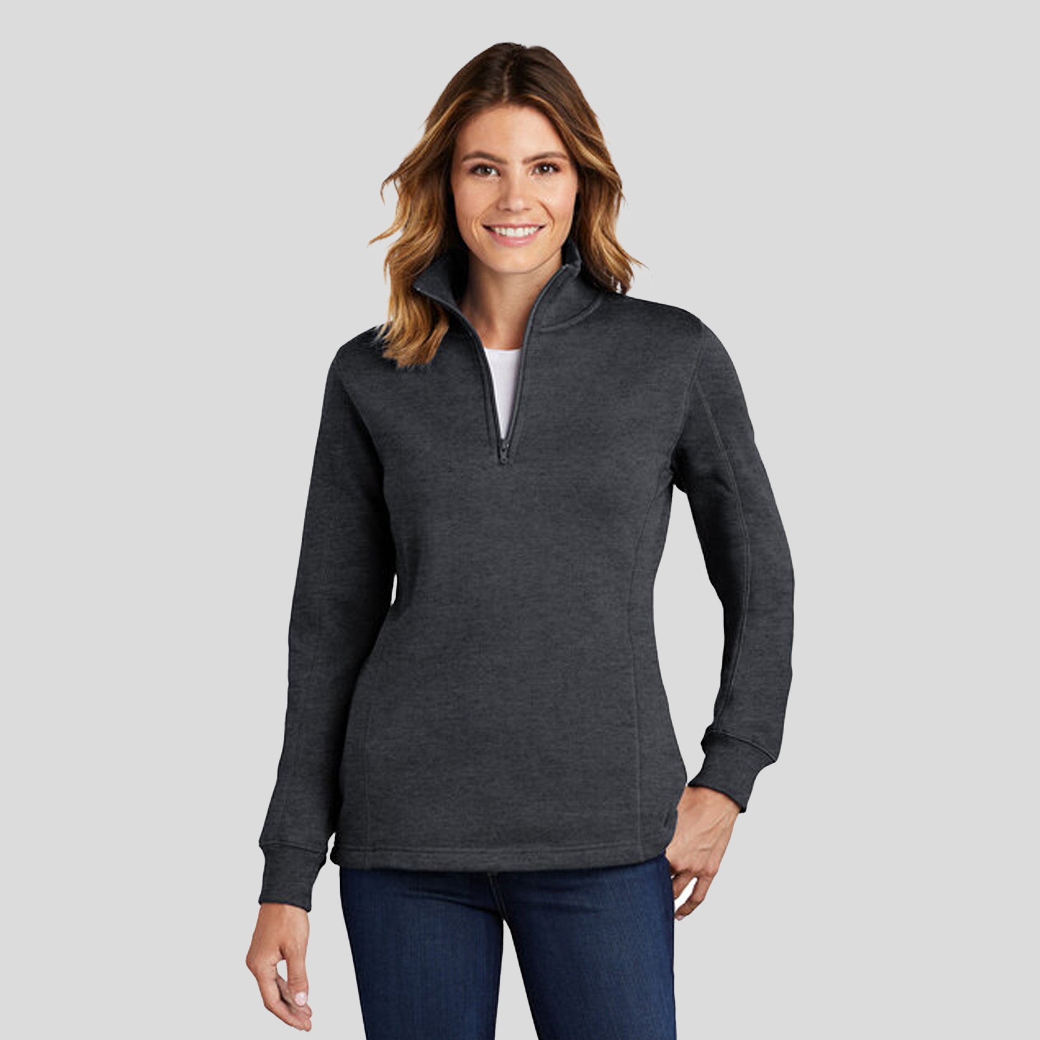 Women's 1/4-Zip Sweatshirt | Graphite Heather