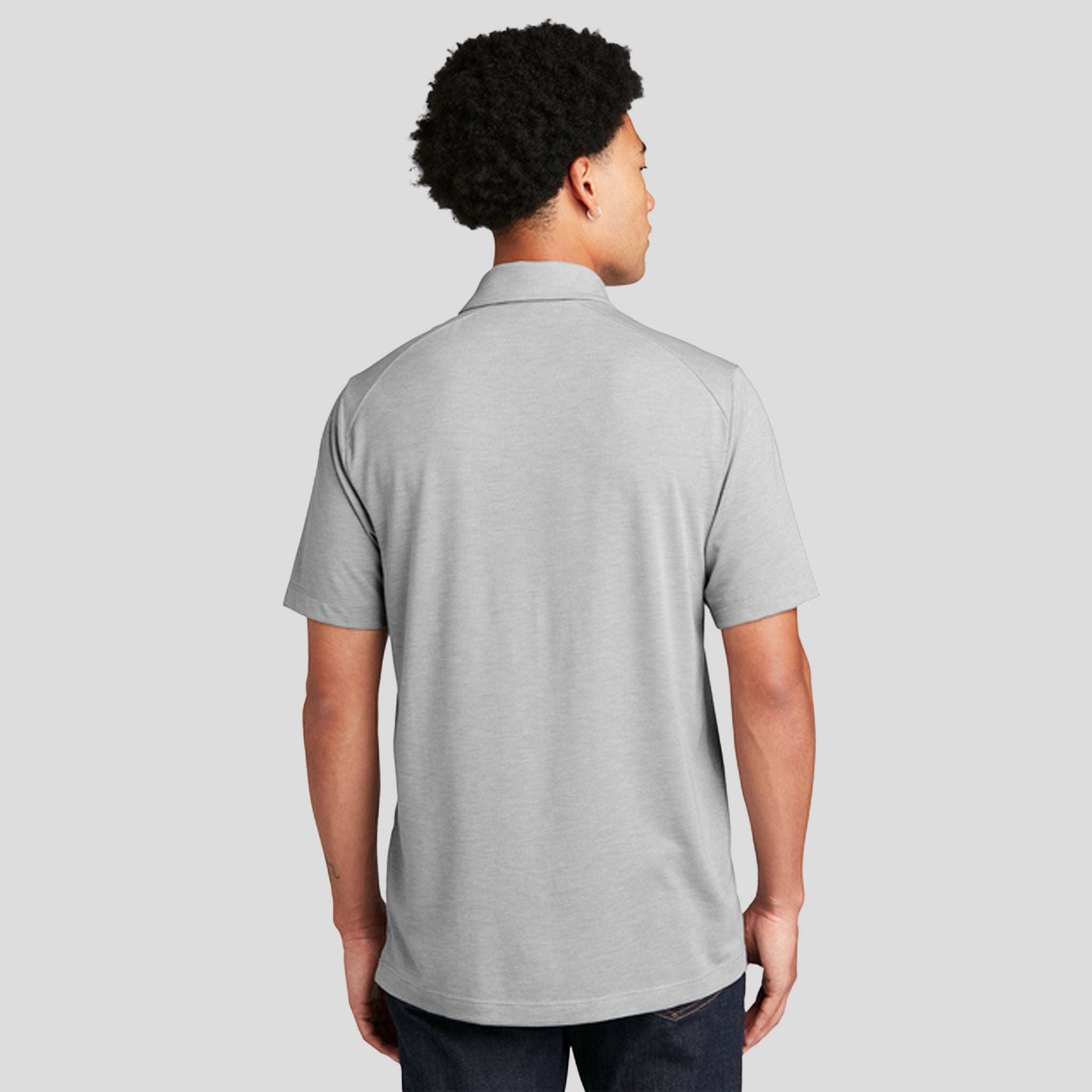 PosiCharge ® Tri-Blend Wicking Polo | Light Grey Heather